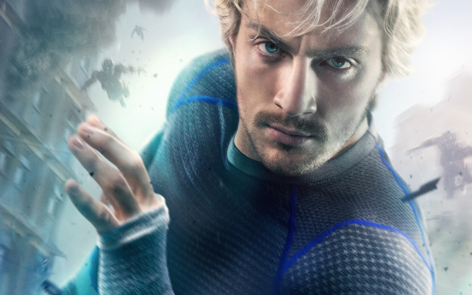 Download mobile wallpaper Aaron Taylor Johnson, Quicksilver (Marvel Comics), Avengers: Age Of Ultron, Avengers, The Avengers, Movie for free.