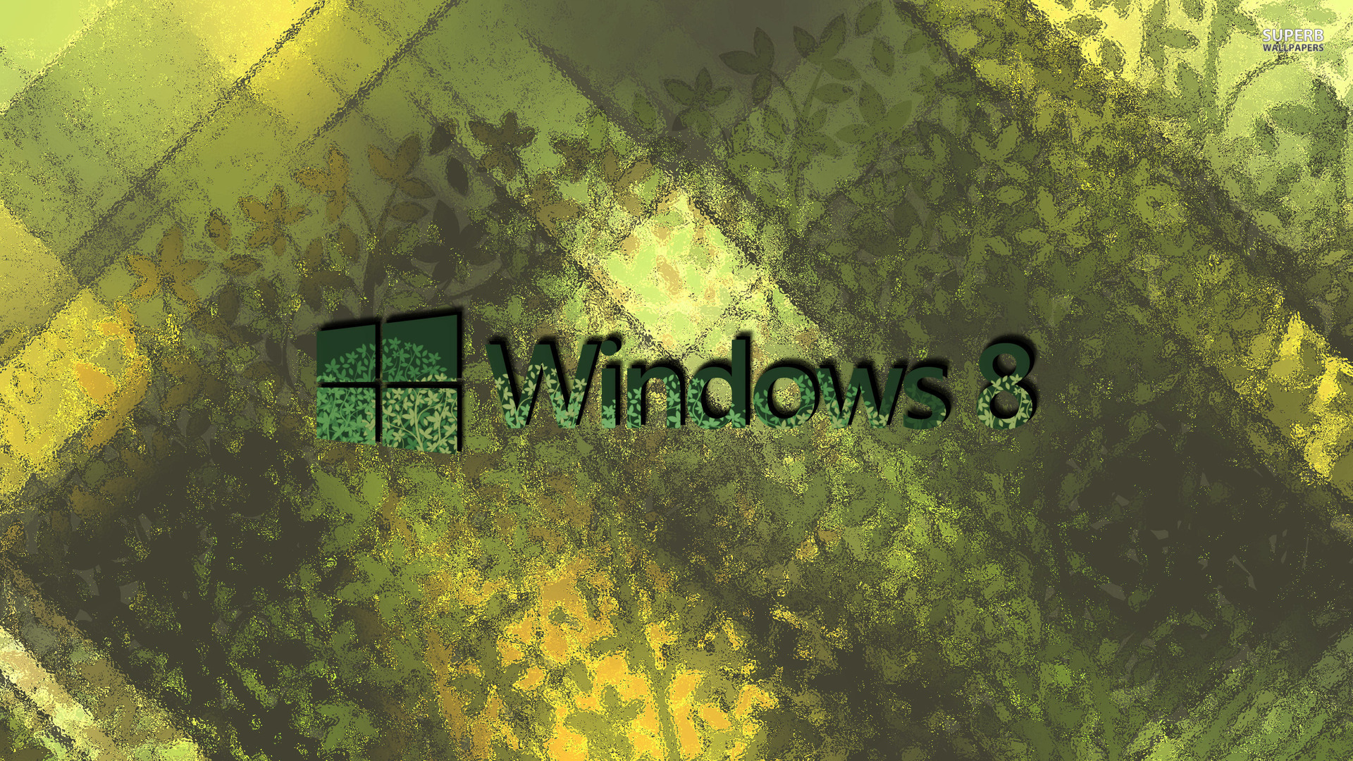 windows 8 background green