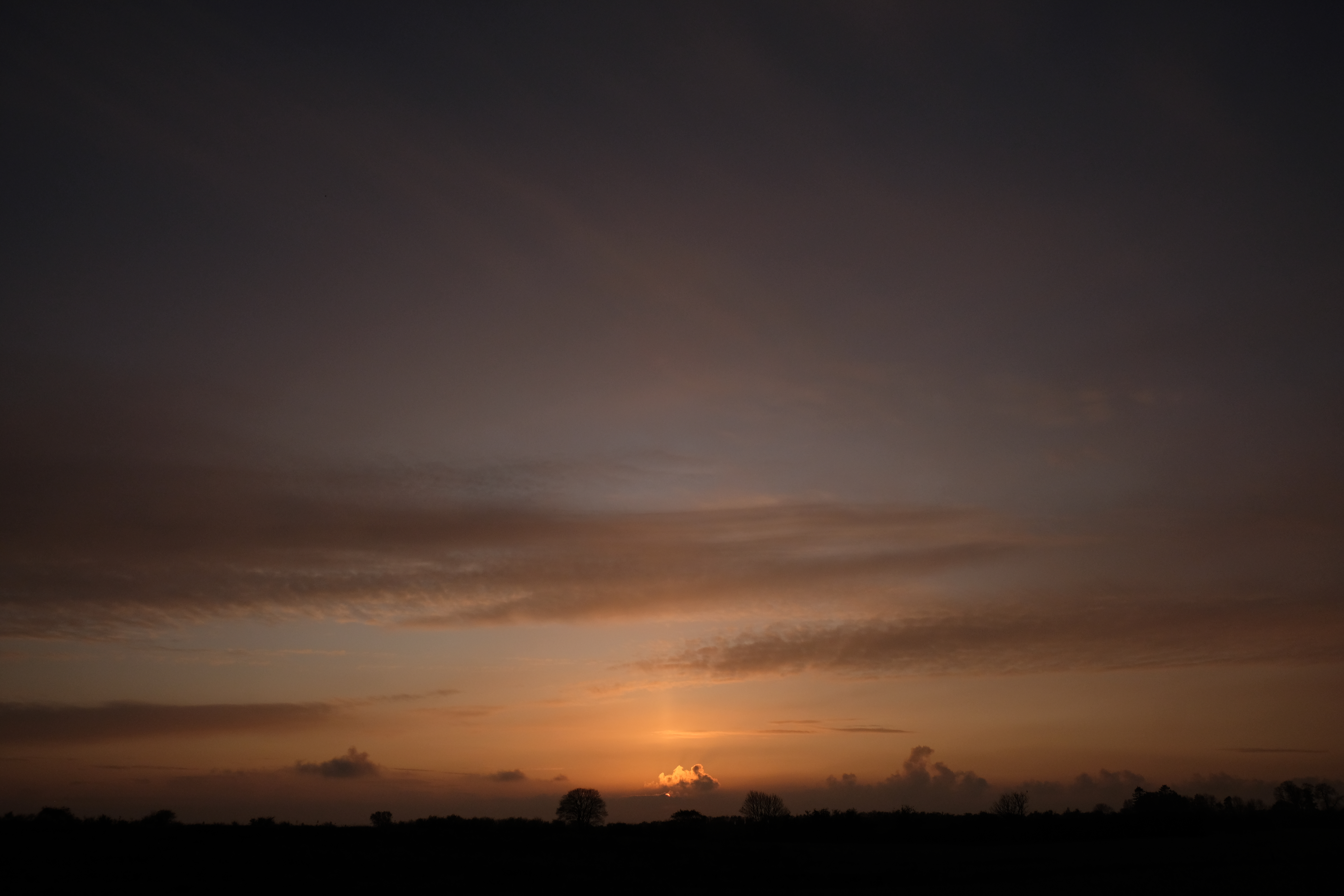 horizon, twilight, landscape, sunset, dark, dusk Free Stock Photo