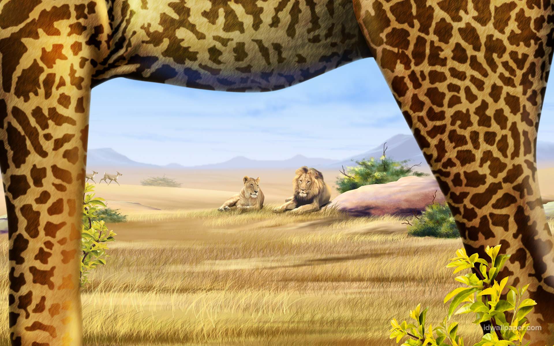578768 Hintergrundbild herunterladen künstlerisch, safari - Bildschirmschoner und Bilder kostenlos