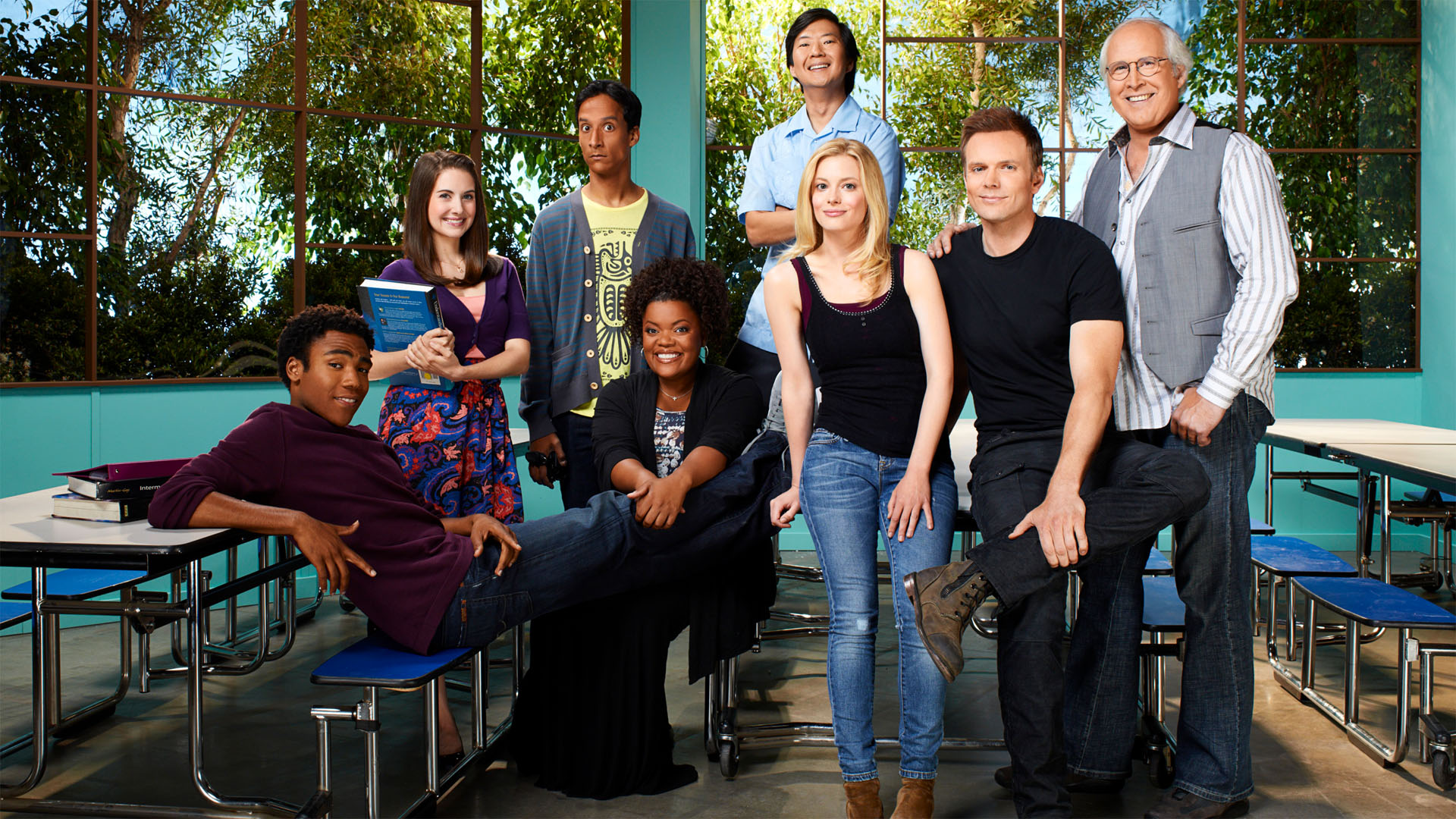 tv show, community, cast, chevy chase, community (tv show) phone background
