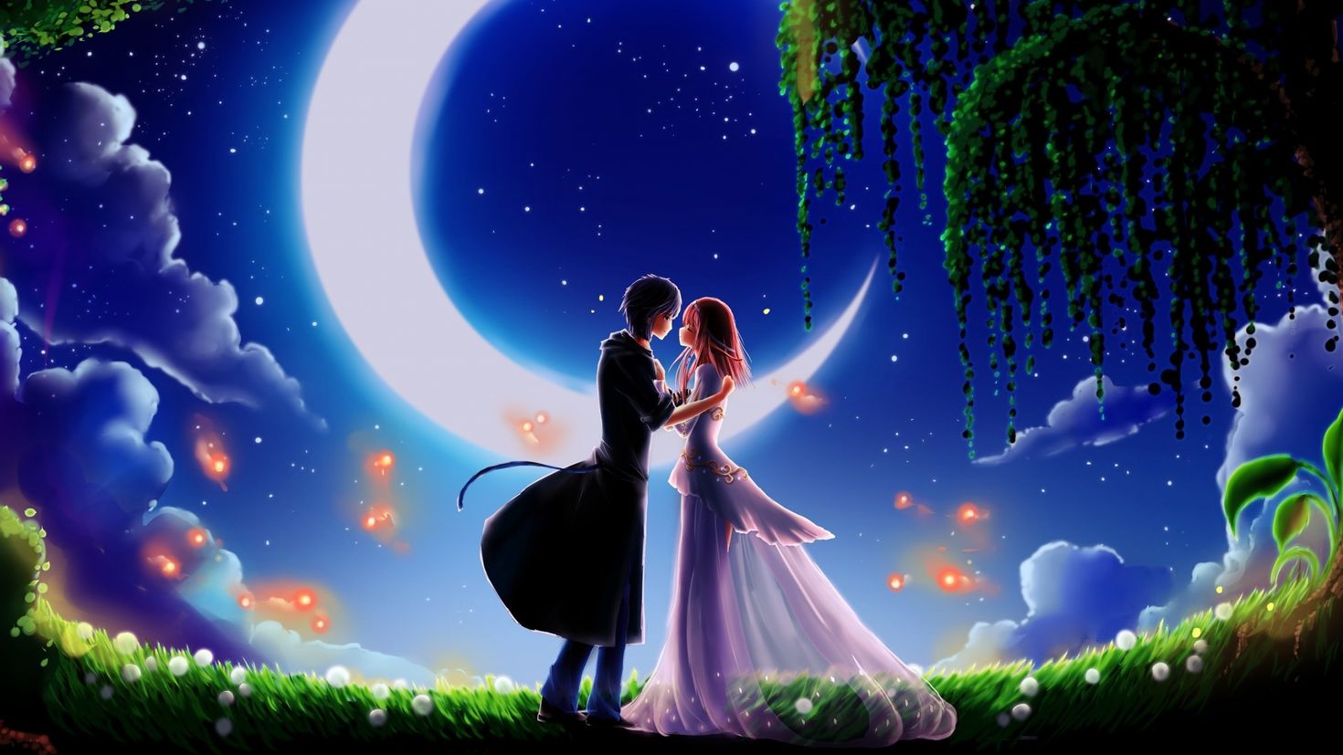 Новолуние любовь. Романтической ночи картинки фантастические картинки. Лунный вальс картинки. Сказочная Луна рисованная картинка. Песни сказочная ночь