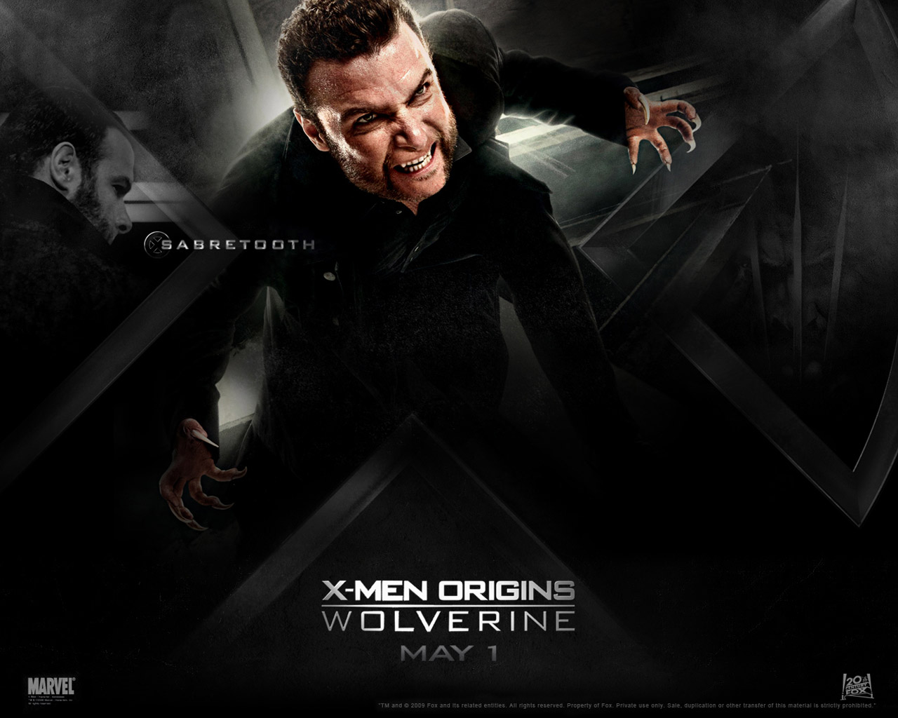 movie, x men origins: wolverine, sabertooth, x men mobile wallpaper