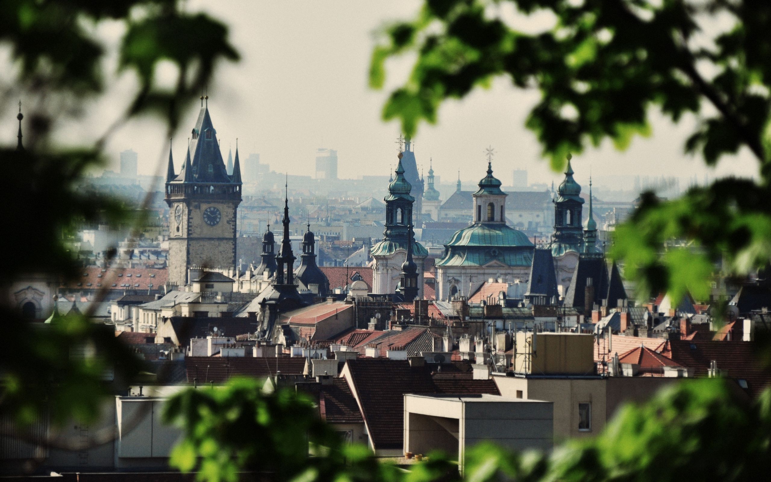 Download mobile wallpaper Prague, Cities, City, Trees, Building, Czechia, Czech Republic for free.