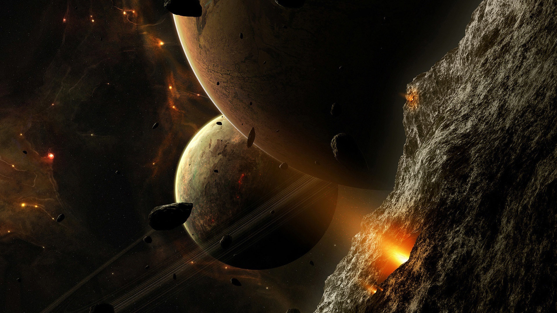 Download mobile wallpaper Planets, Fantasy for free.