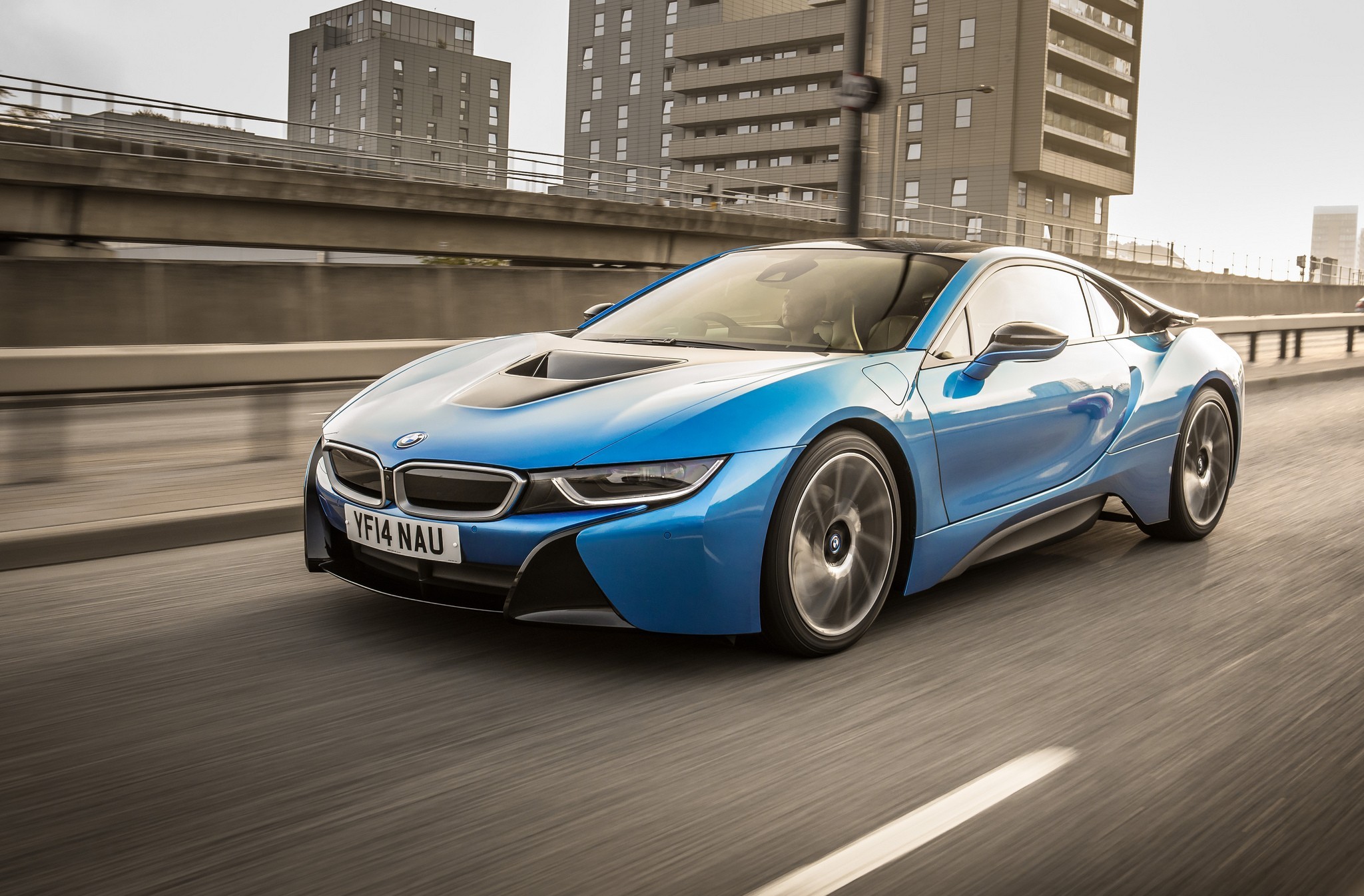 bmw i8, vehicles, building, city, road, bmw wallpapers for tablet