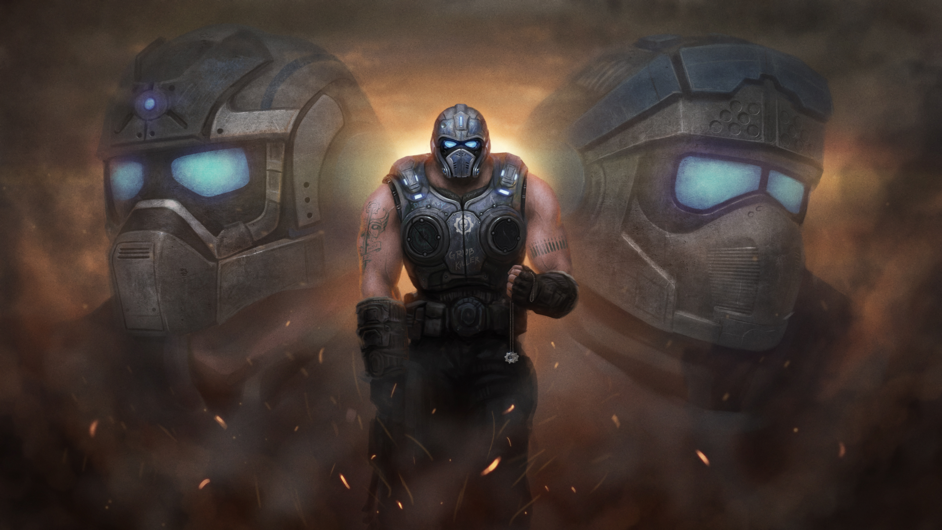 video game, gears of war 3, gears of war Phone Background
