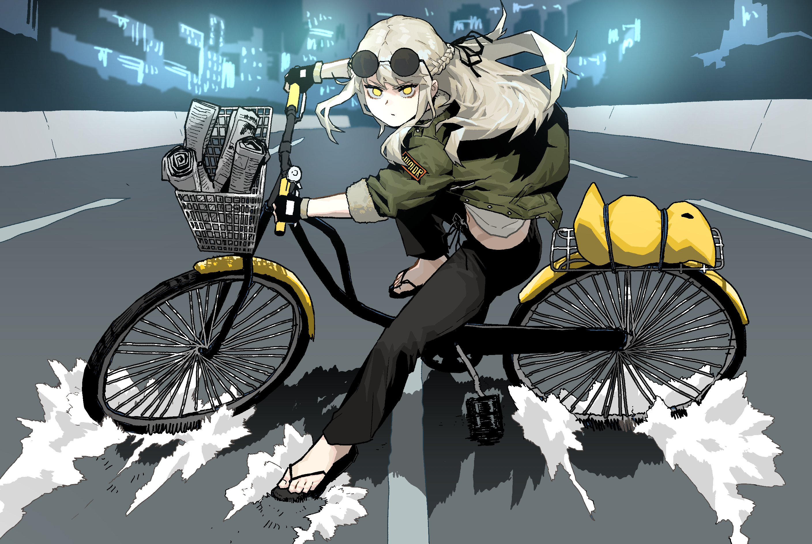 Anime bike summer boys cute happy flower, bicycle summer HD phone wallpaper  | Pxfuel