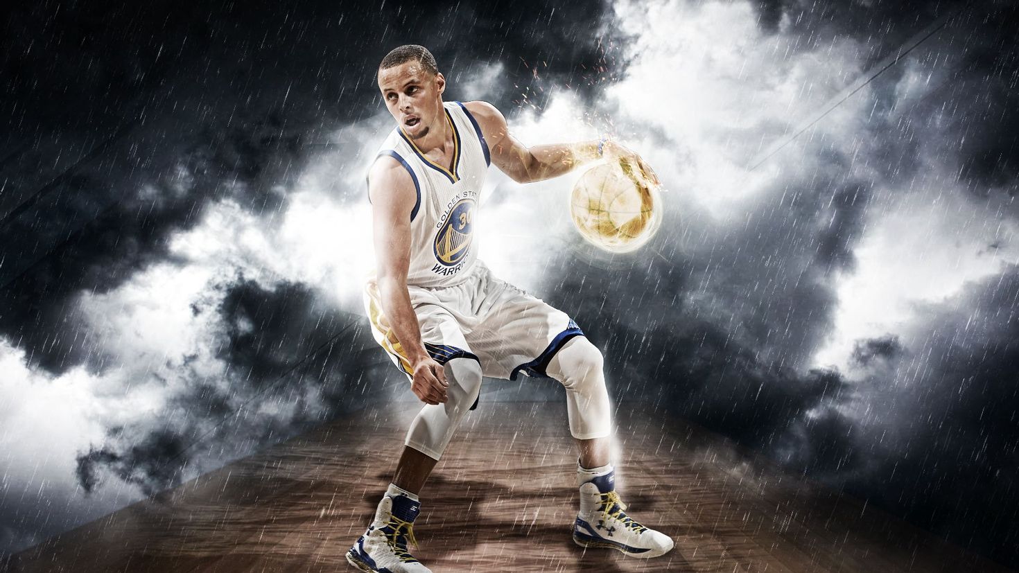 Stephen Curry Black White