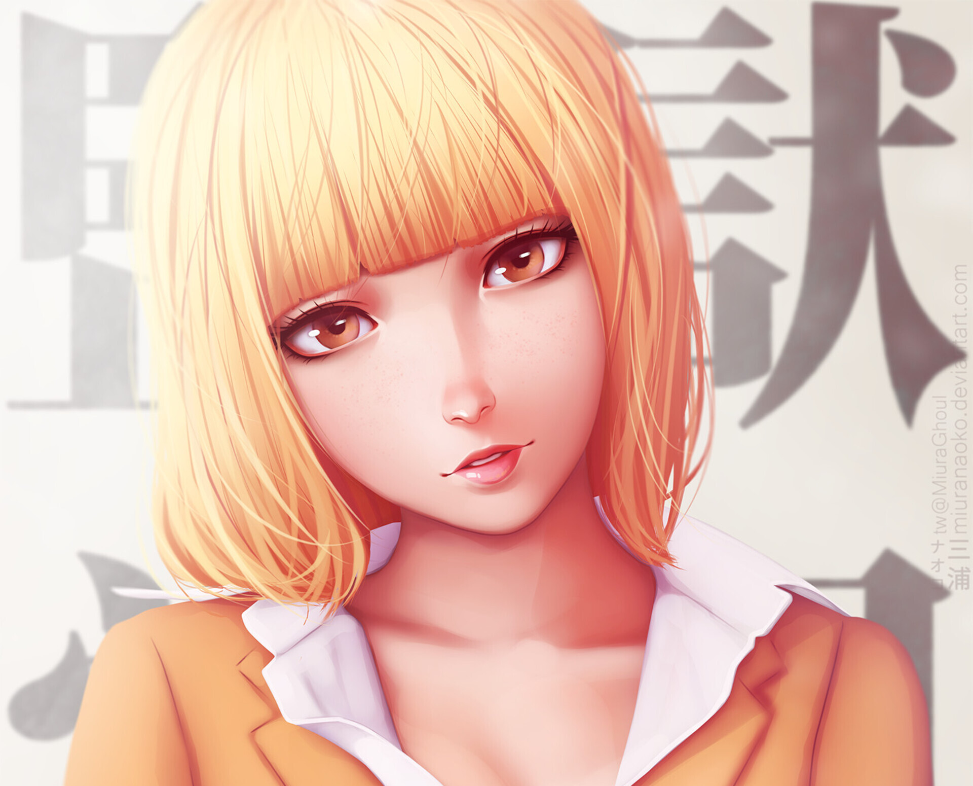 Anime Mieruko-chan HD Wallpaper