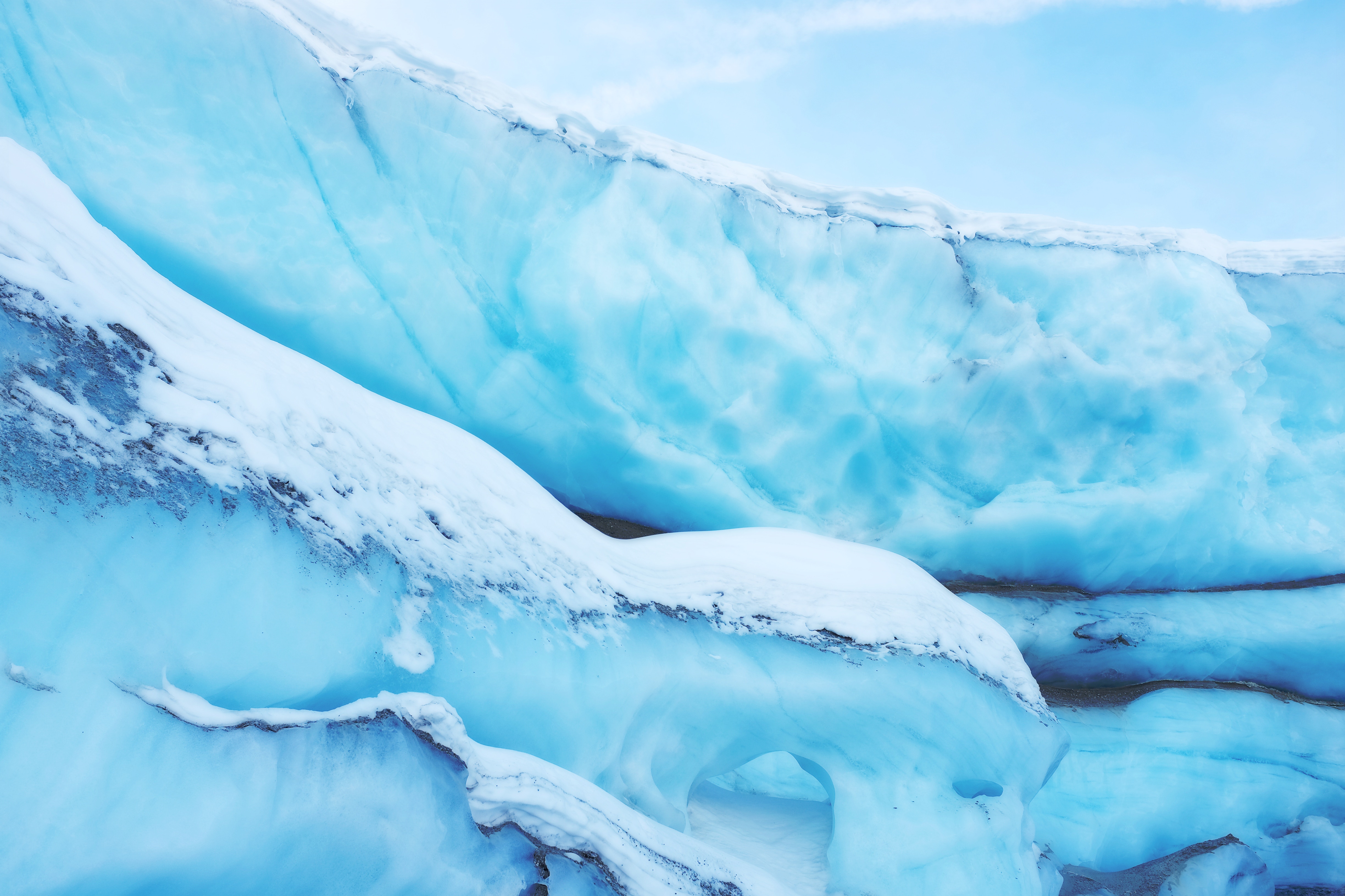Download mobile wallpaper Snow, Ice, Glacier, Surface, Nature for free.