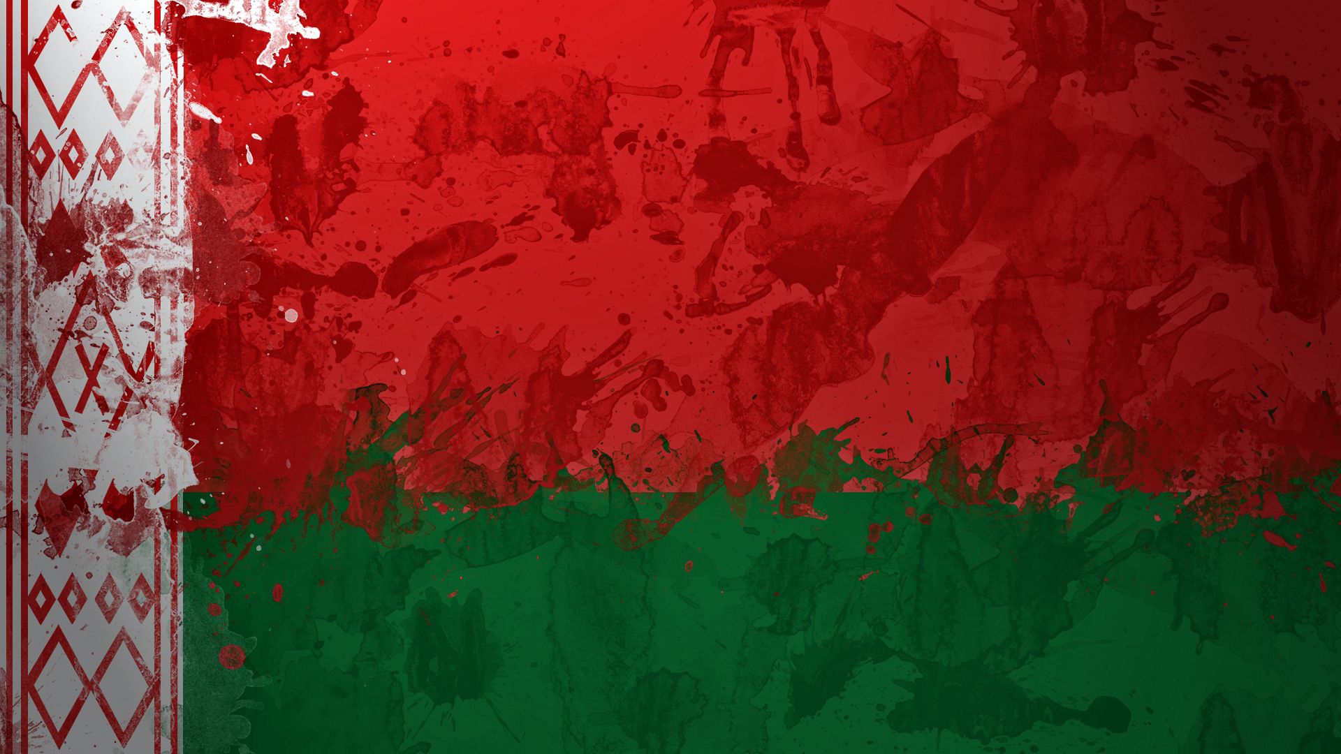 stains, background, texture, textures, paint, wall, spots, flag, belarus Panoramic Wallpaper