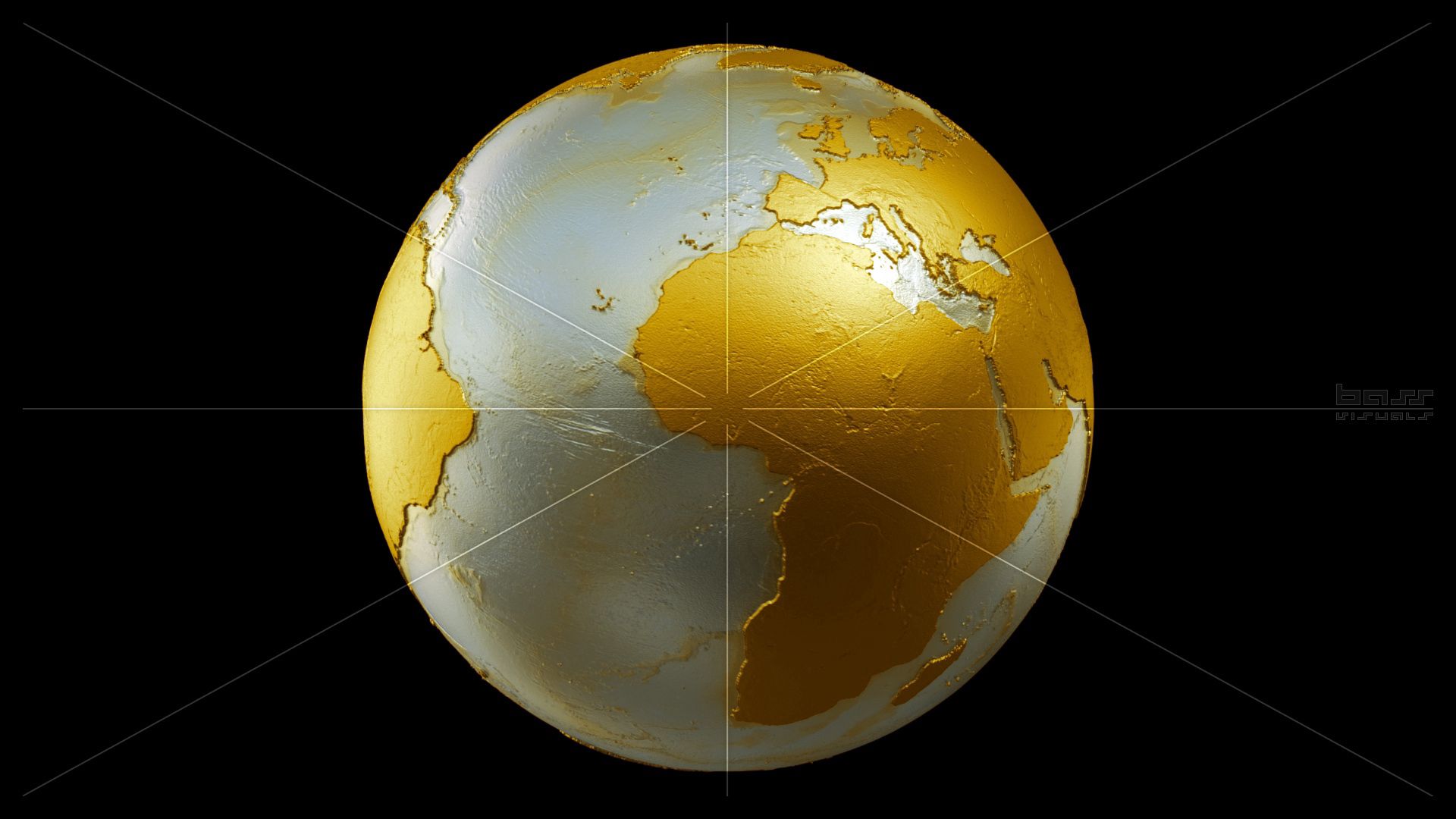 Download mobile wallpaper Miscellanea, Land, Miscellaneous, Globe, Planet, Earth, Gold for free.