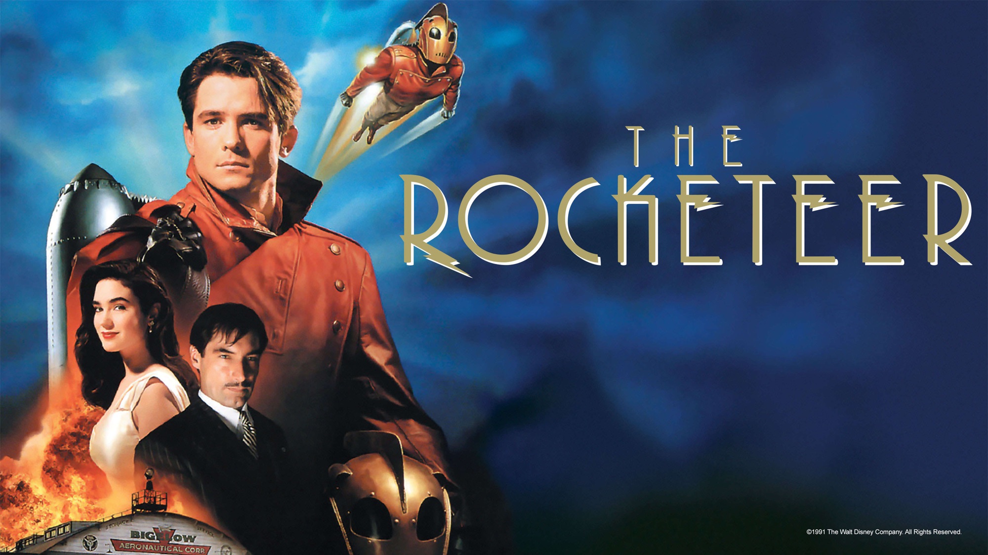 Ракетчик. The Rocketeer задний фон. The Rocketeer город фон.