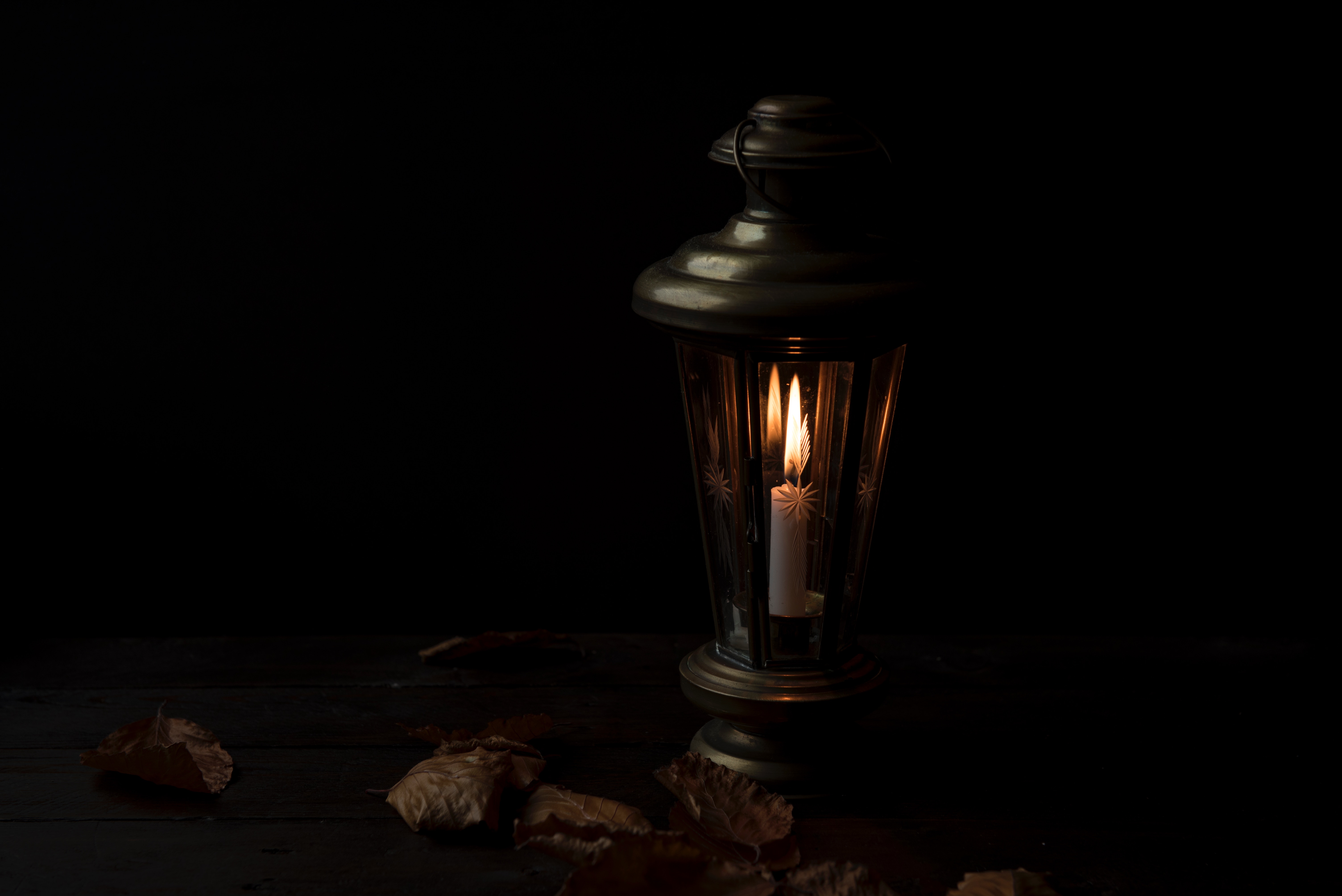 night, candle, dark, lamp Full HD