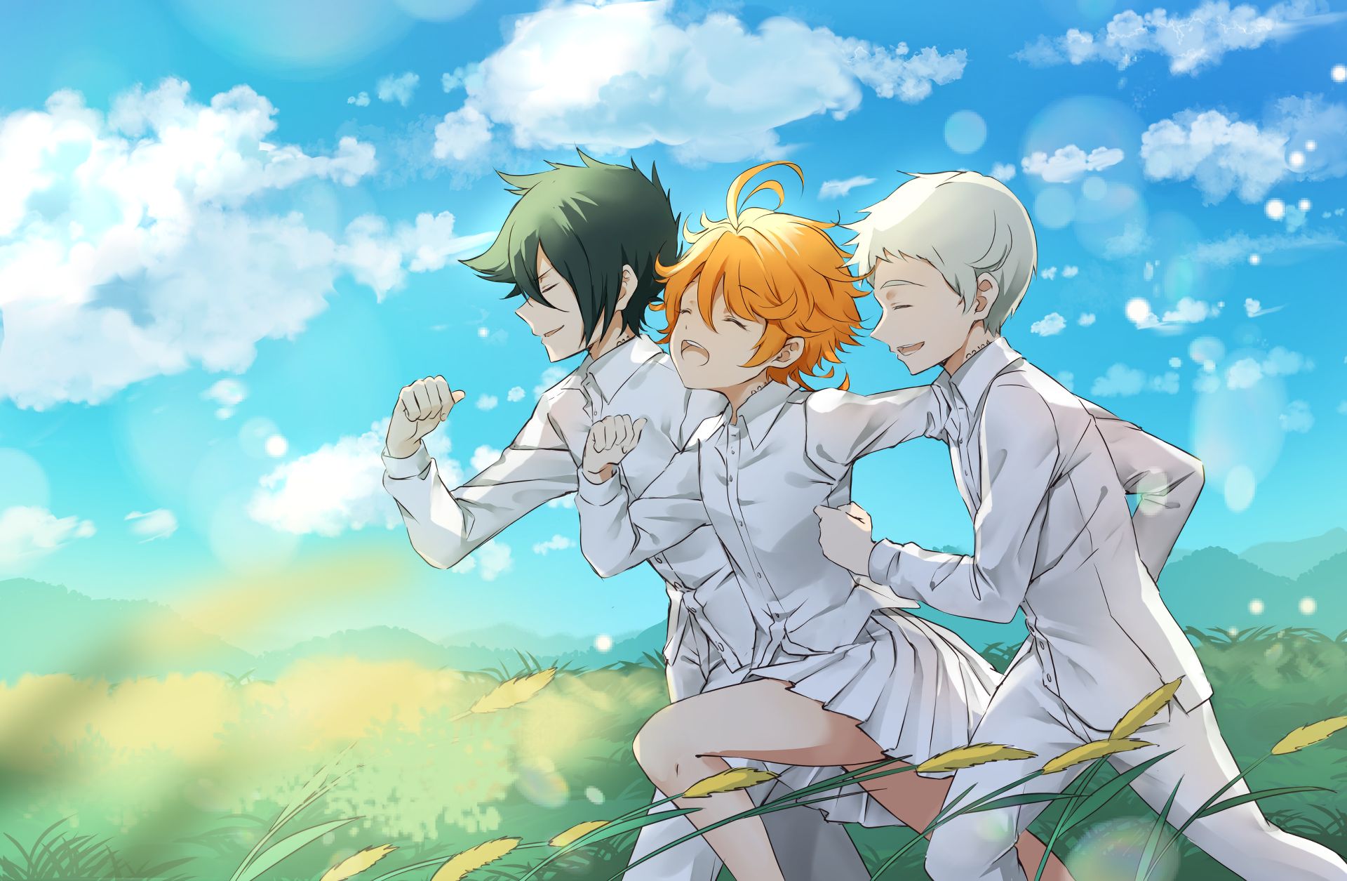 397872 wallpaper the promised neverland emma ray norman 4k hd  Rare  Gallery HD Wallpapers