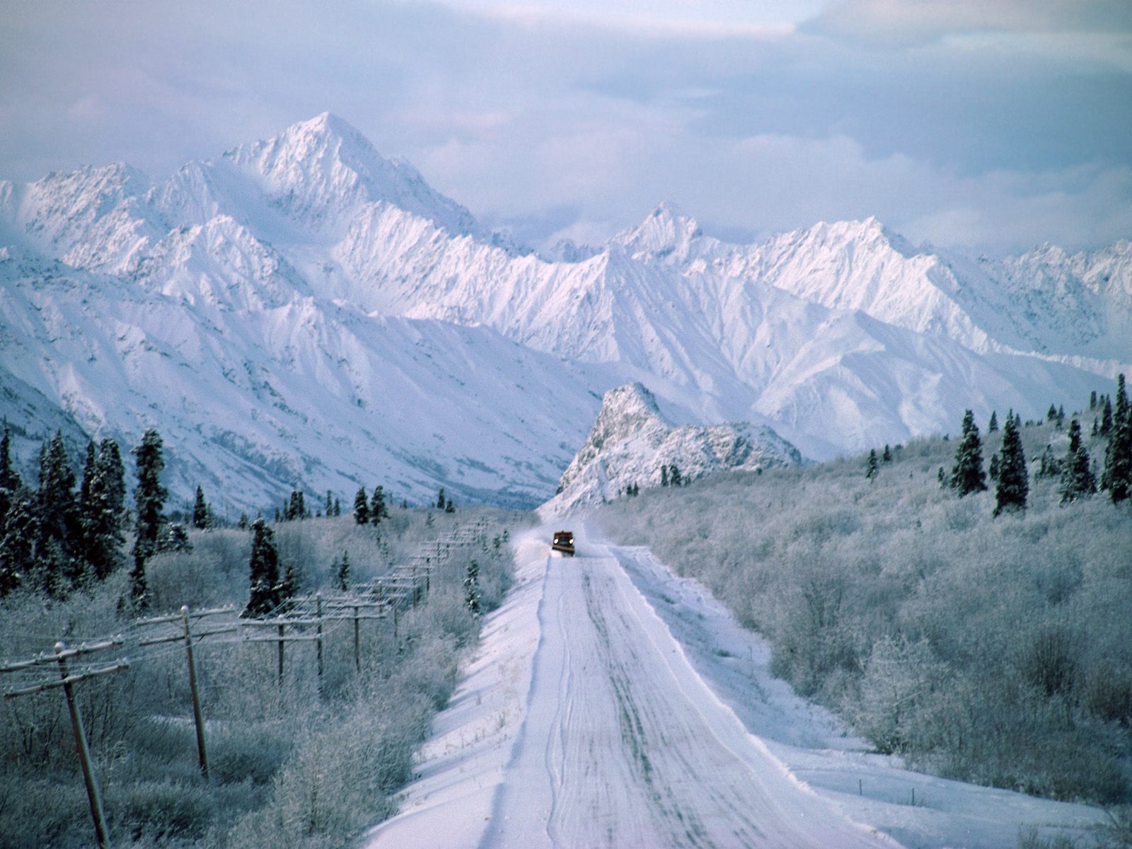 Штат Аляска зима