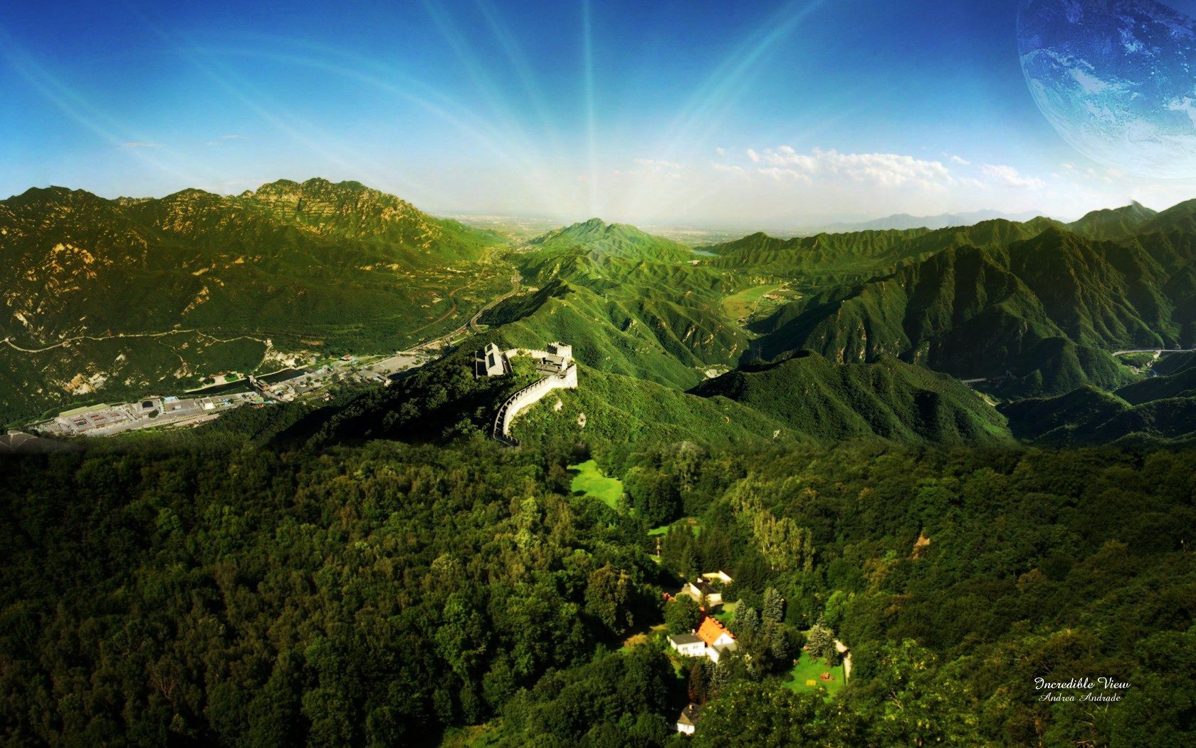 High Definition Great Wall Of China background