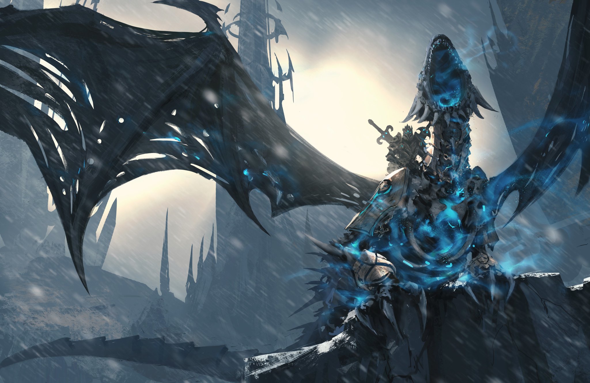 world of warcraft: wrath of the lich king, video game, dragon, lich king, warrior, world of warcraft, warcraft