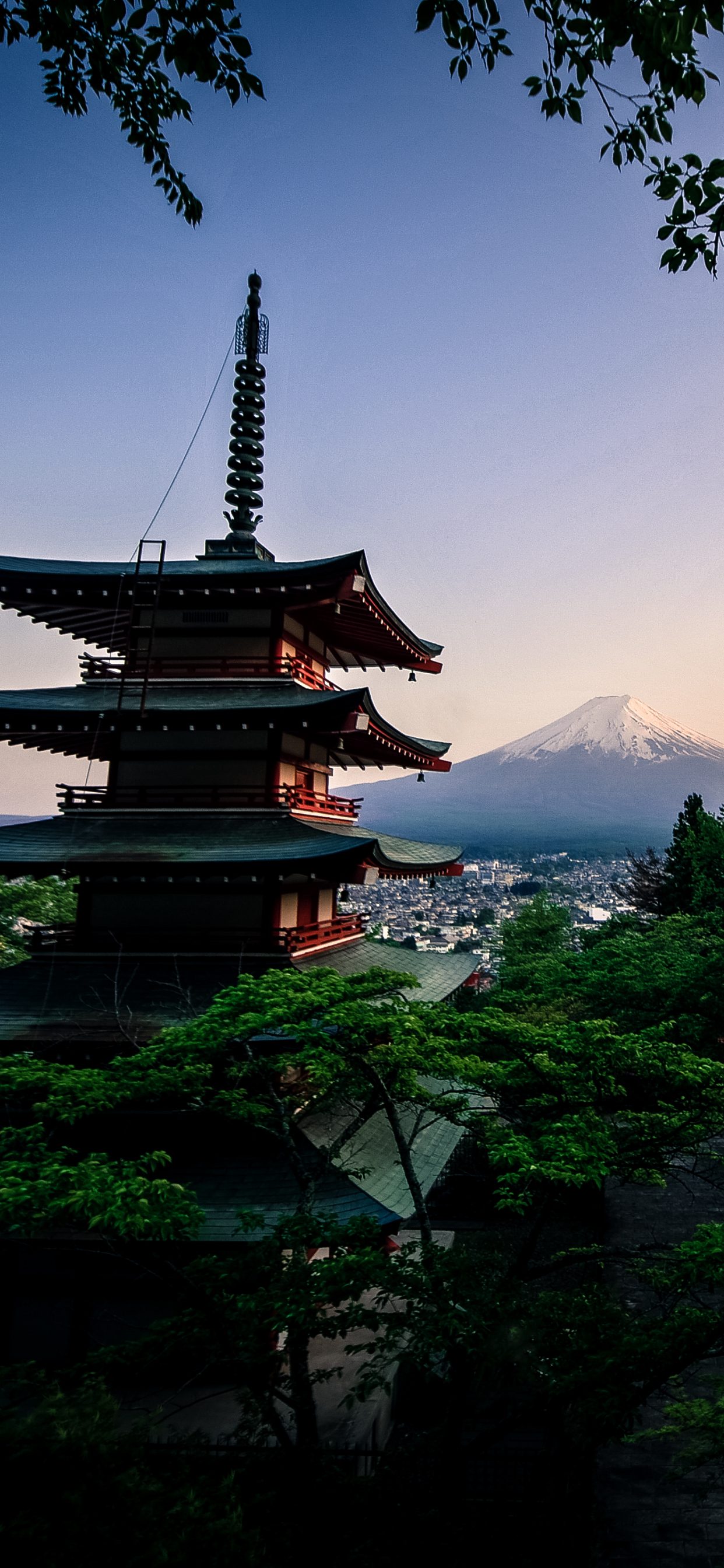 Download mobile wallpaper Earth, Pagoda, Japan, Temple, Volcano, Mount Fuji, Volcanoes for free.