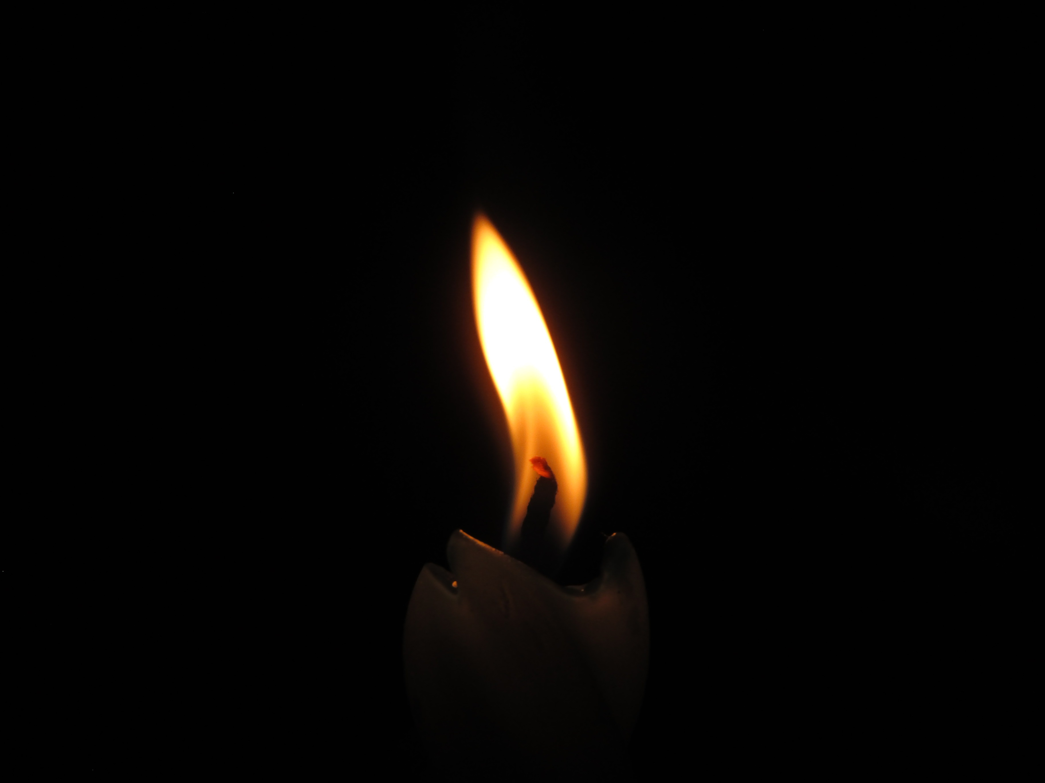 wax, candle, fire, dark, flame, wick wallpaper for mobile