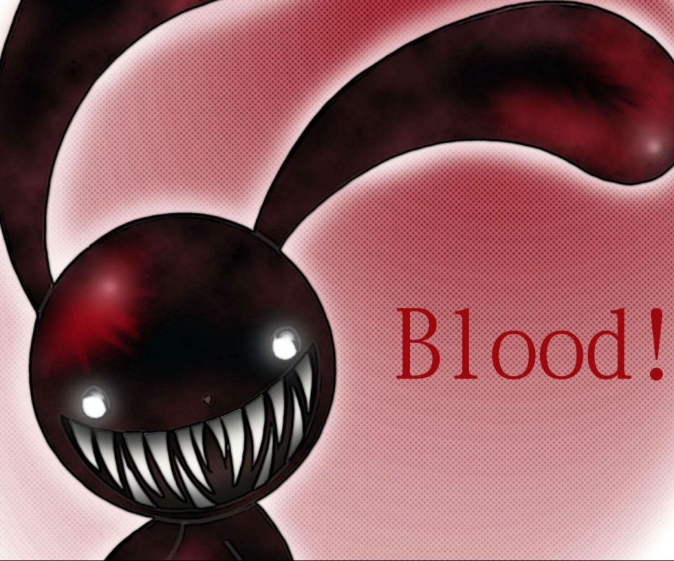 Free download wallpaper Blood, Dark, Fangs, Monster, Evil, Bunny, Scary on your PC desktop