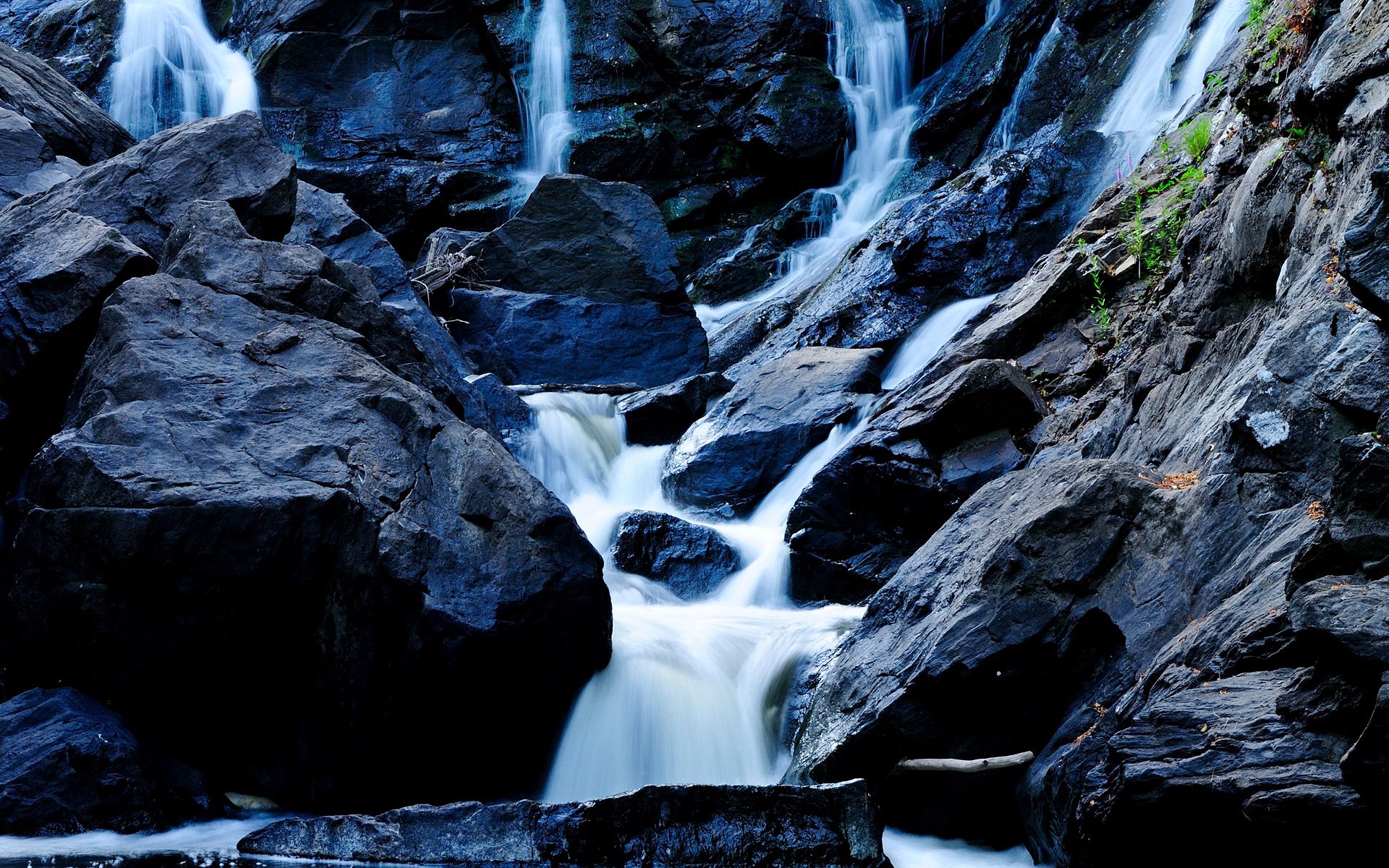Laden Sie das Felsen, Die Steine, Fließen, Stream, Natur, Wasserfall-Bild kostenlos auf Ihren PC-Desktop herunter