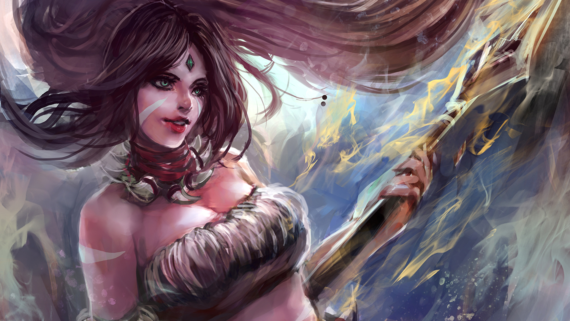 Download mobile wallpaper League Of Legends, Spear, Video Game, Nidalee (League Of Legends) for free.