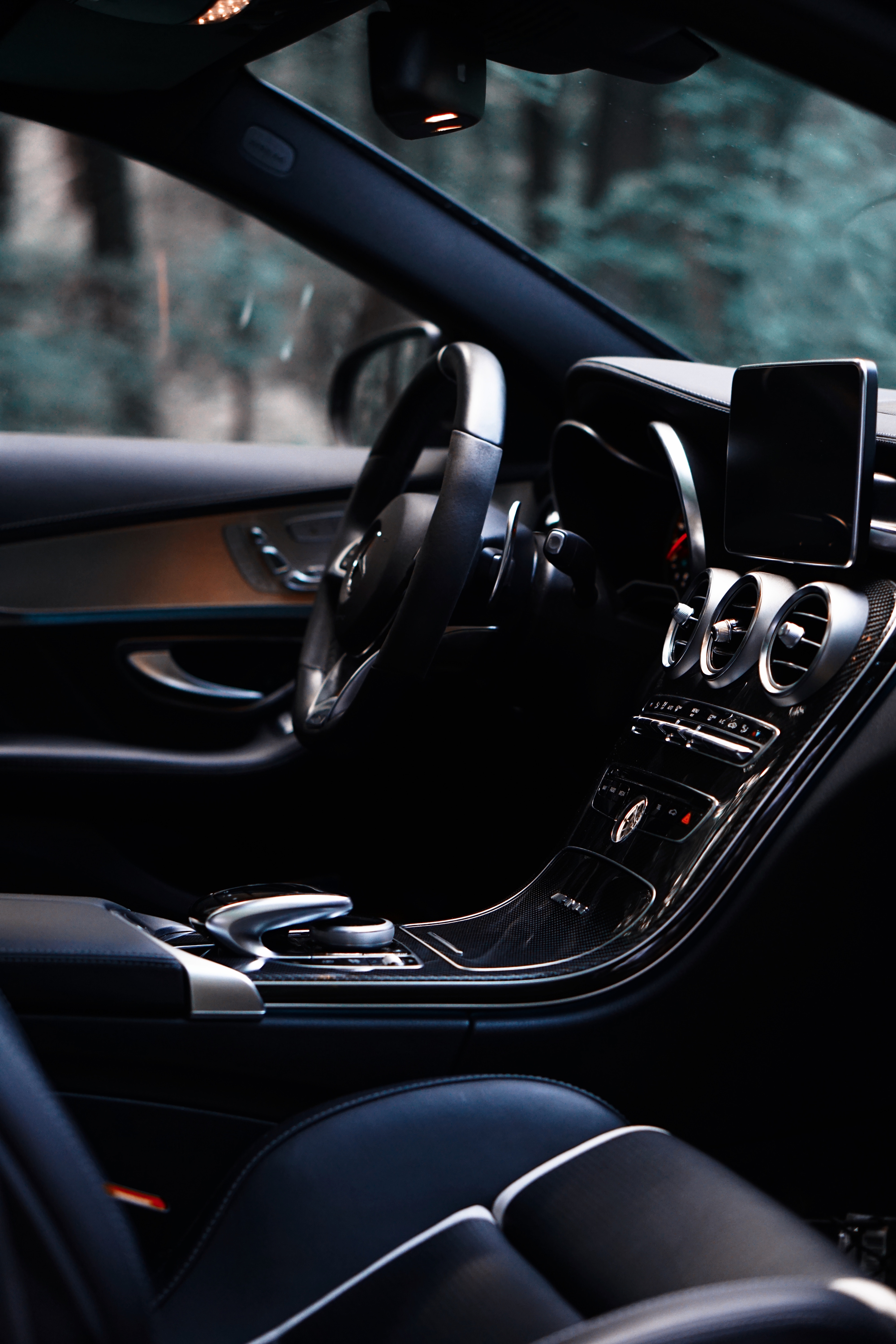 rudder, salon, cars, interior, black, car, machine, steering wheel, control panel