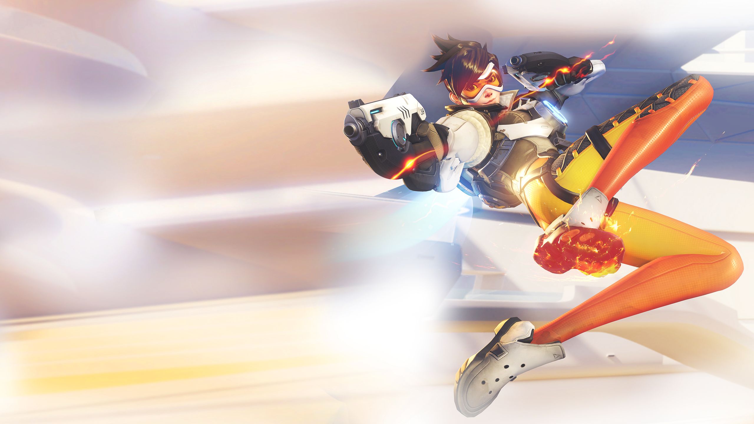 overwatch, video game, blizzard entertainment, lena oxton, tracer (overwatch)