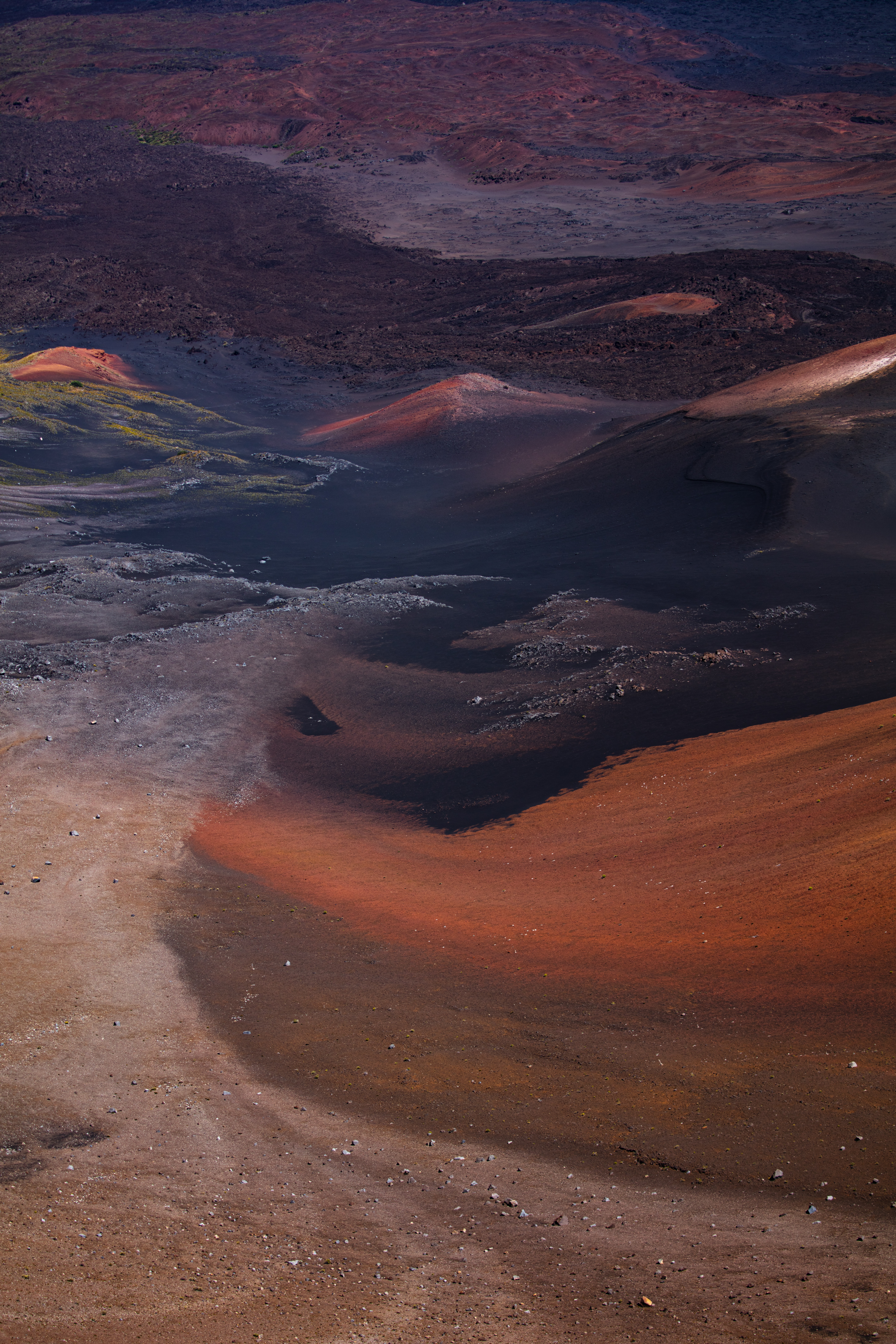 nature, desert, view from above, land, earth, relief, volcanic Desktop Wallpaper