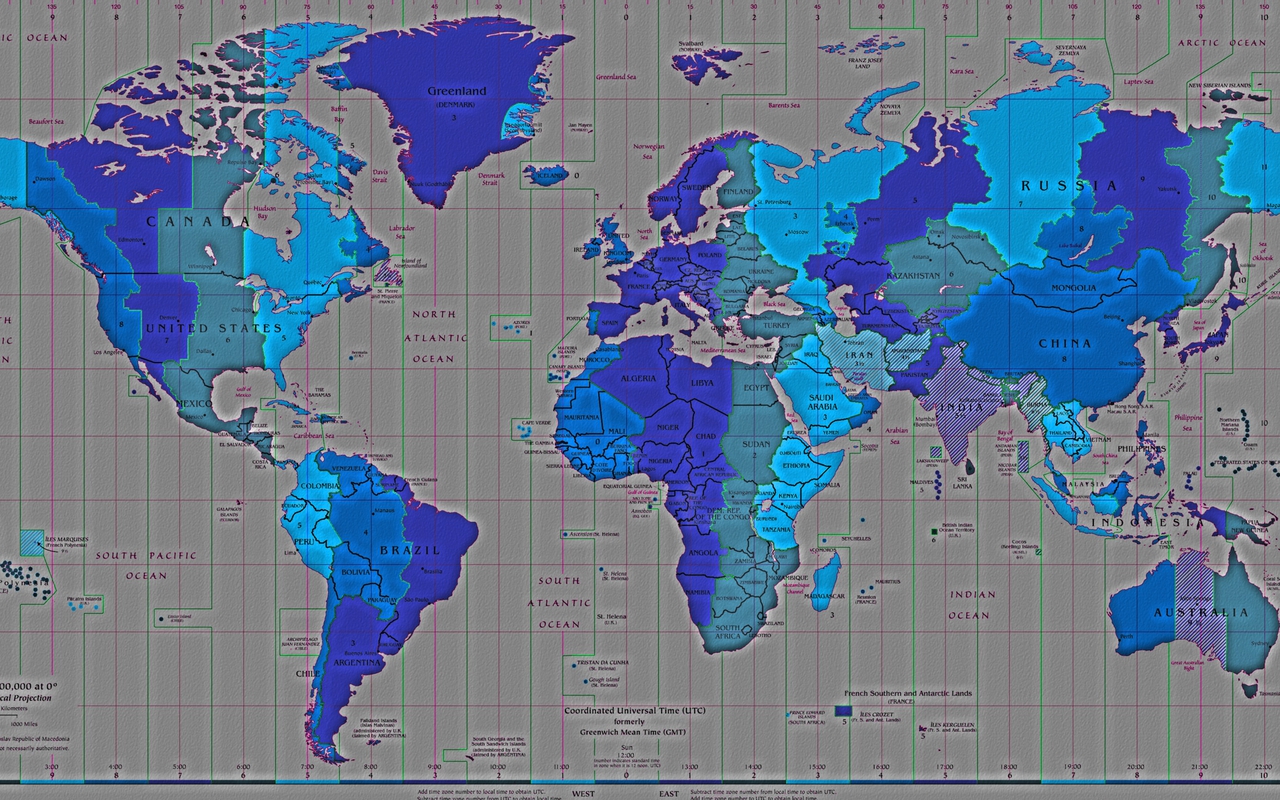 Карта мирового времени