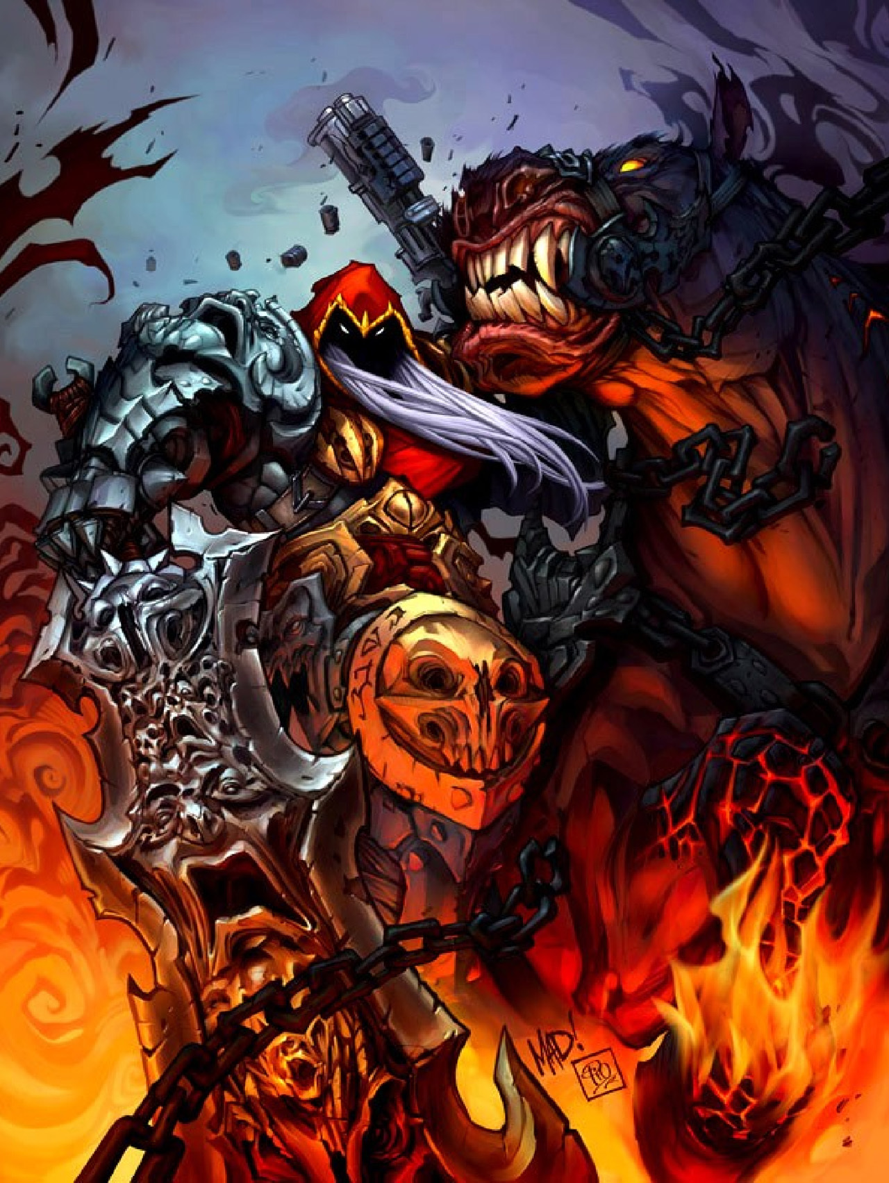 darksiders: wrath of war, games, fantasy, demons
