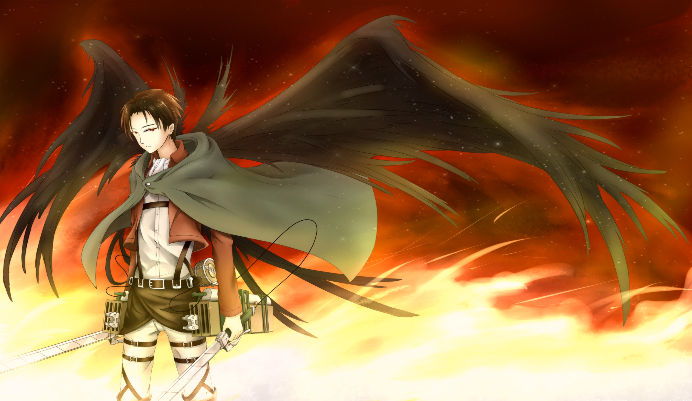 This Is An Anime Wallpaper Of A Man Background, Levi Profile Picture  Background Image And Wallpaper for Free Download