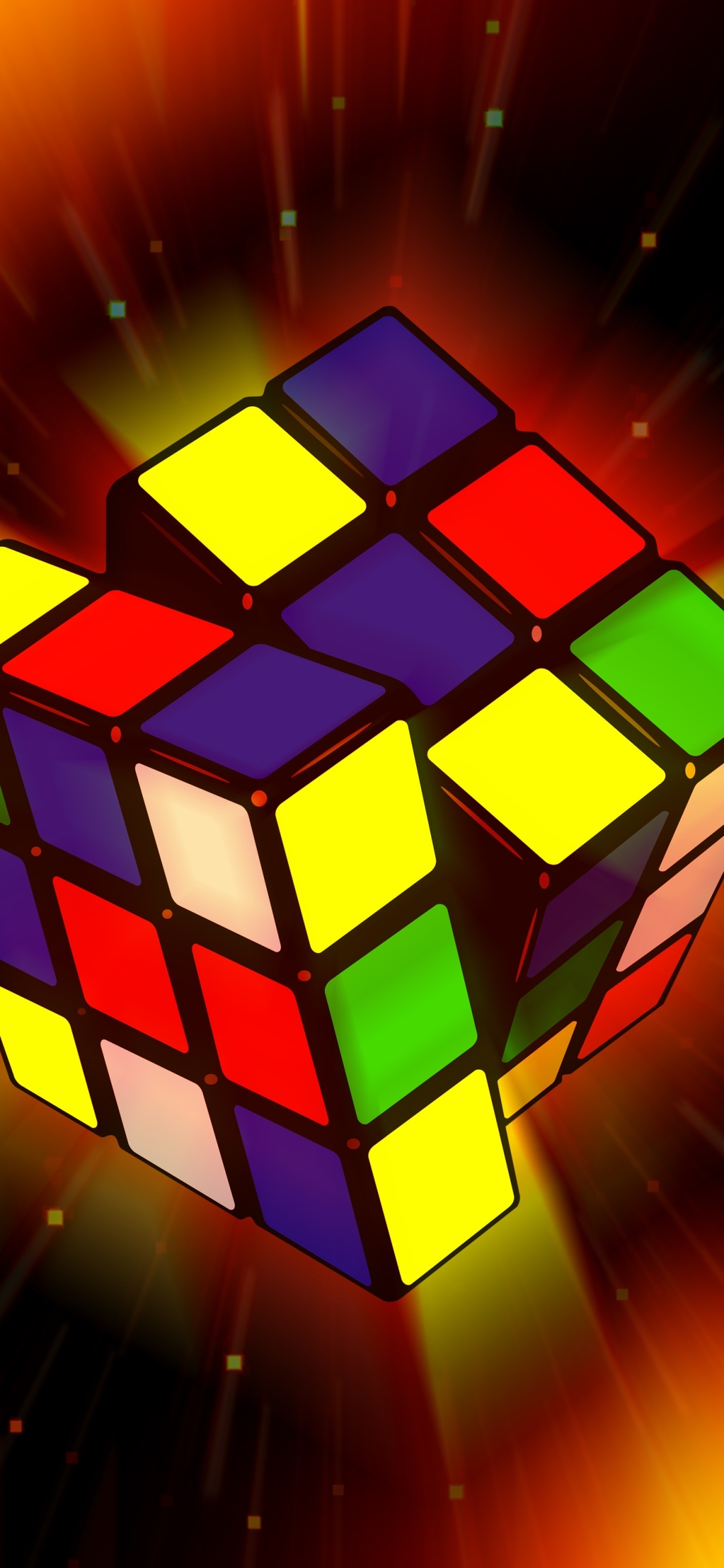 colors, rubik's cube, game, colorful