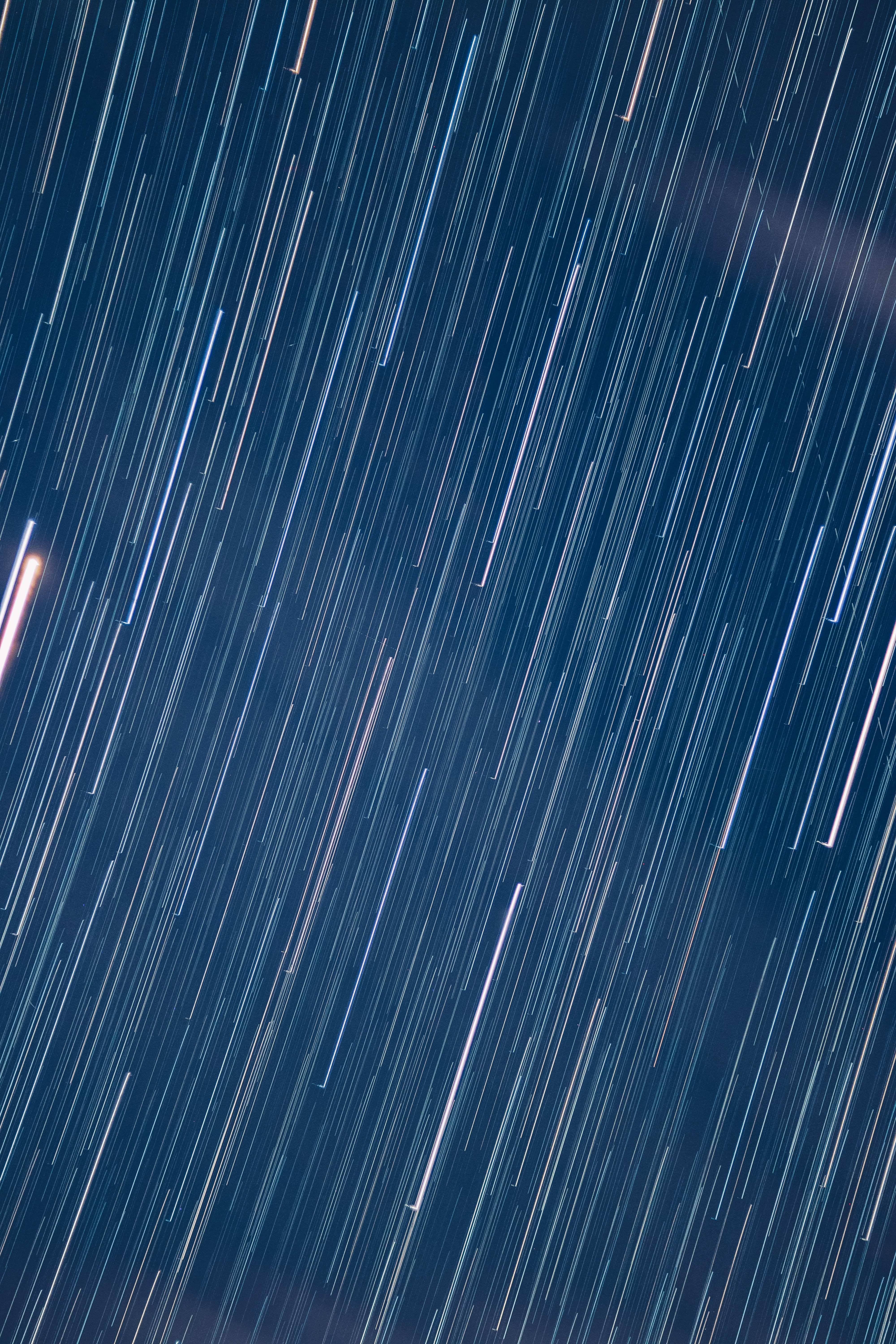 Download mobile wallpaper Traffic, Movement, Smooth, Long Exposure, Starry Sky, Shine, Blur, Light, Universe for free.