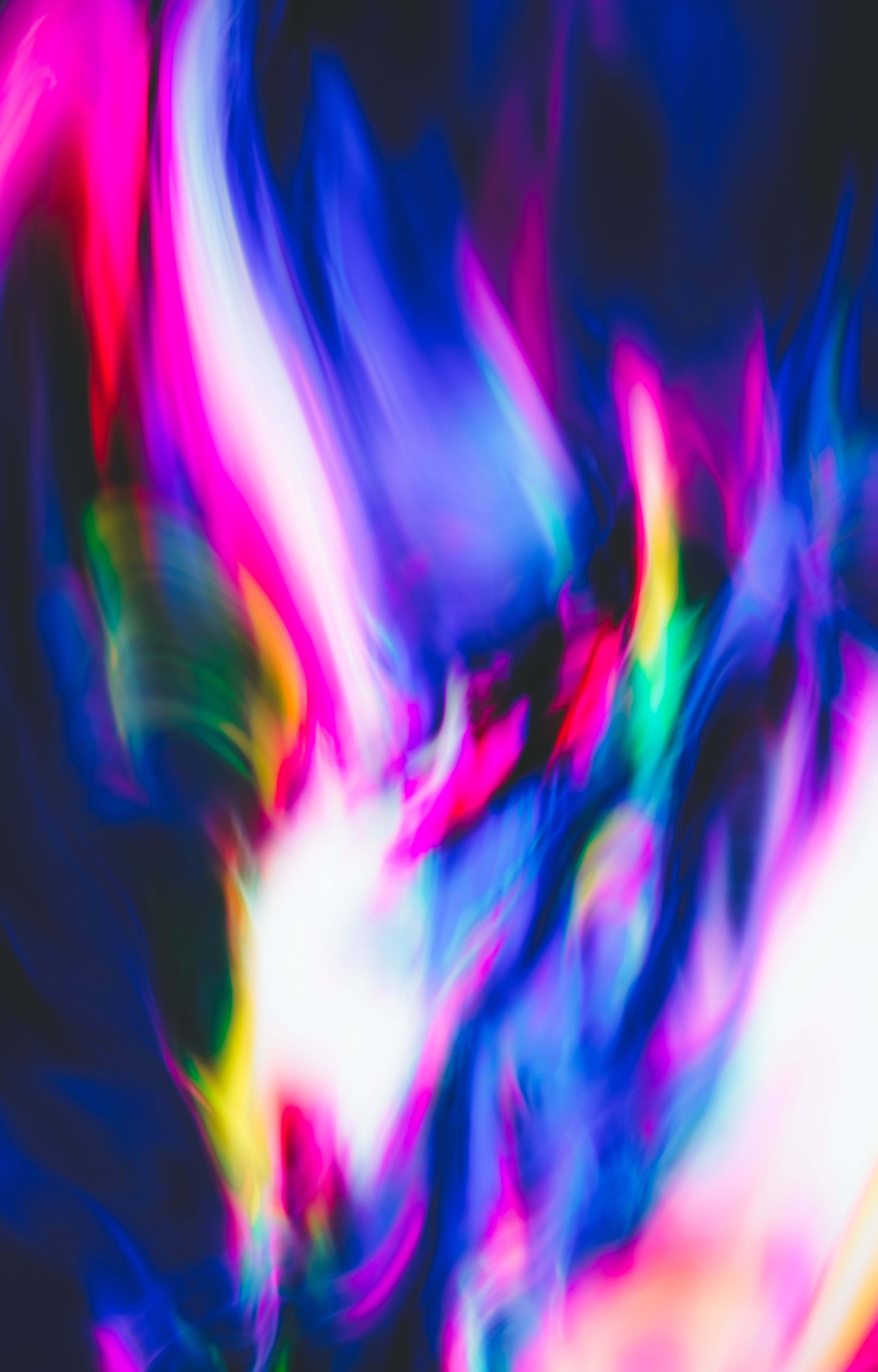 Download mobile wallpaper Freezelight, Motley, Multicolored, Shine, Blur, Abstract, Light for free.
