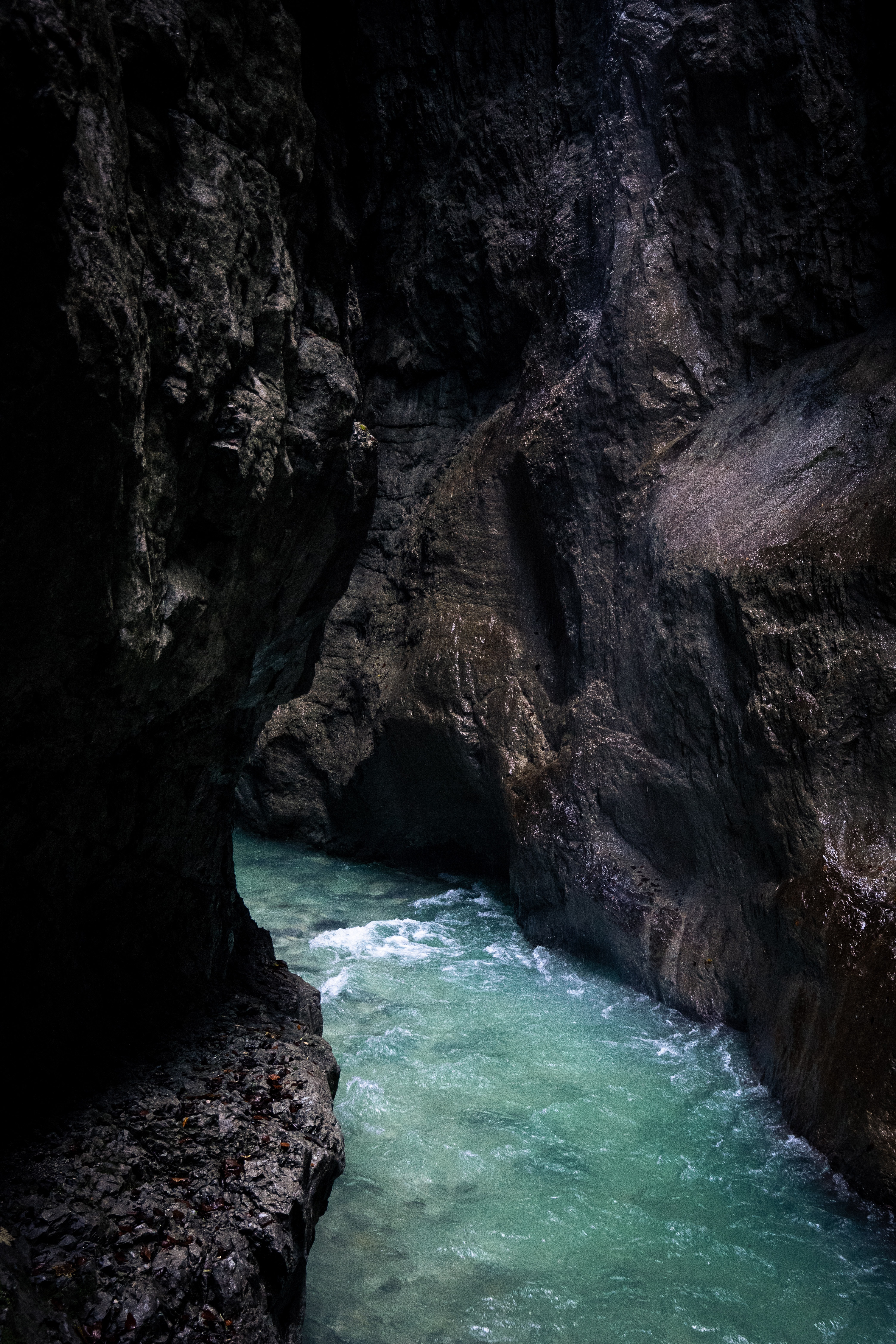water, nature, rivers, rocks, flow, stream, gorge iphone wallpaper