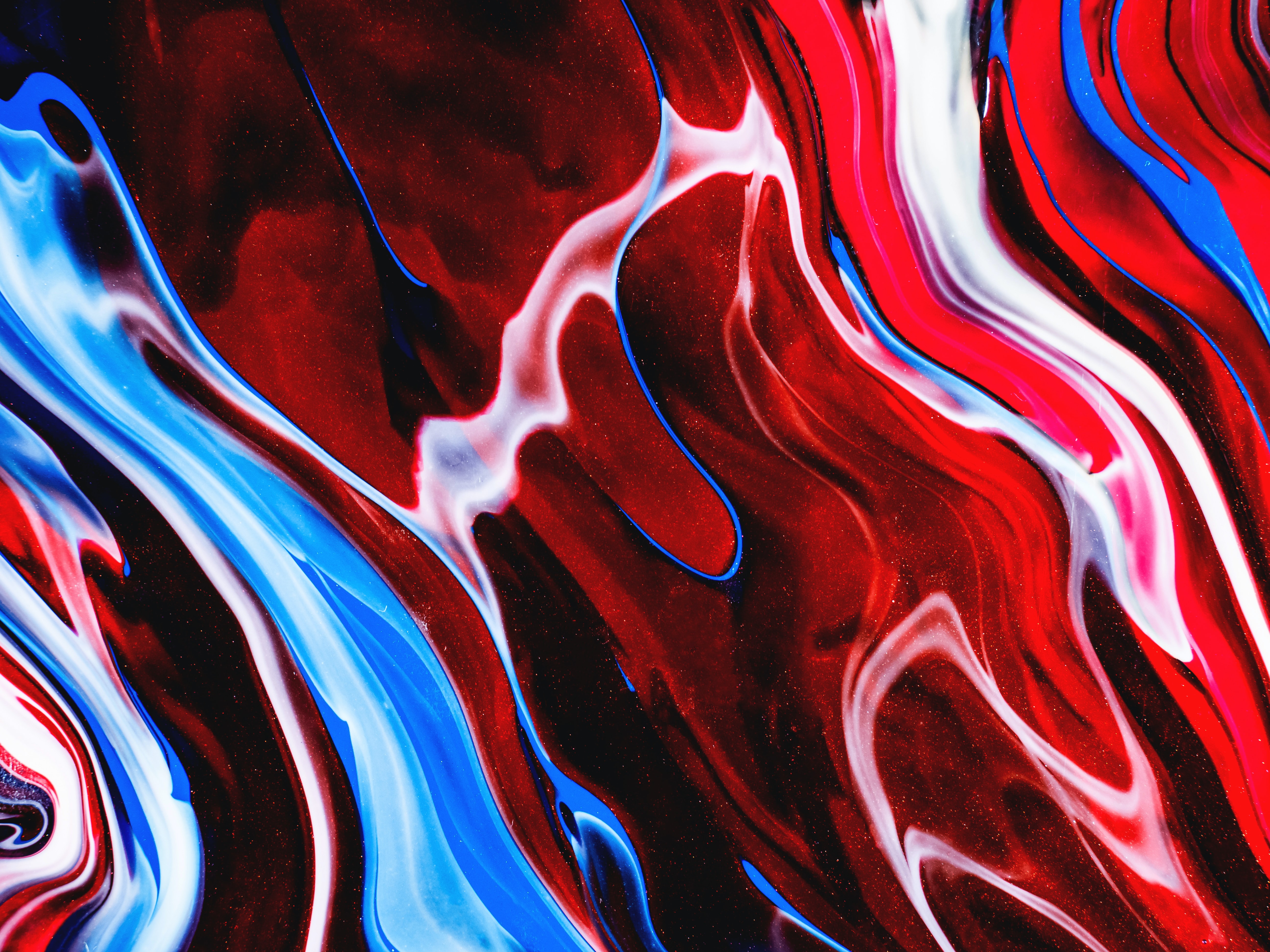 Download mobile wallpaper Distortion, Motley, Paint, Liquid, Abstract, Fluid Art, Multicolored for free.