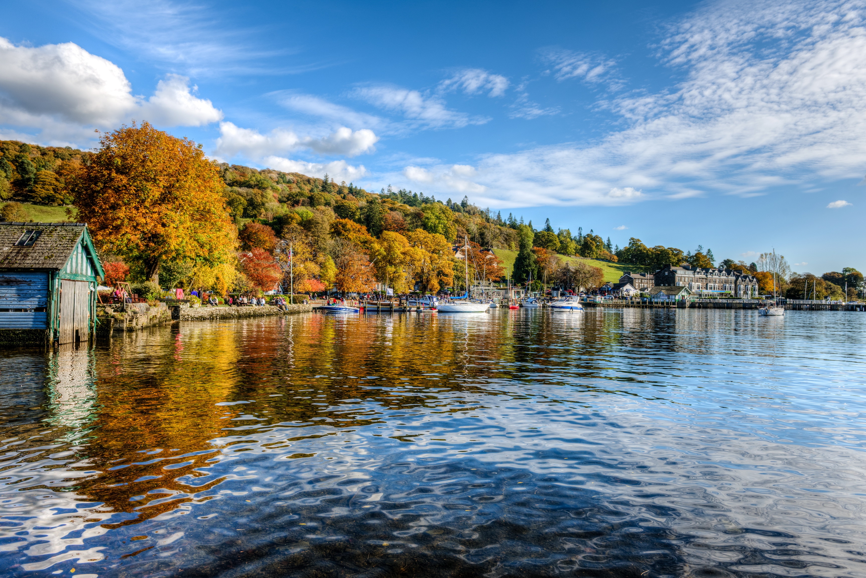 Free download wallpaper Cities, Ambleside, Rivers, England on your PC desktop