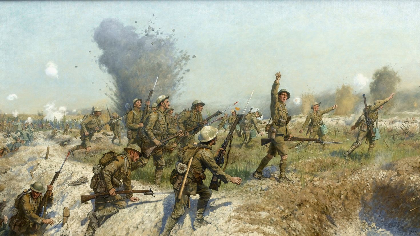 Скучные войны. Битва на Сомме картина. Сражение на реке Сомме 1916.