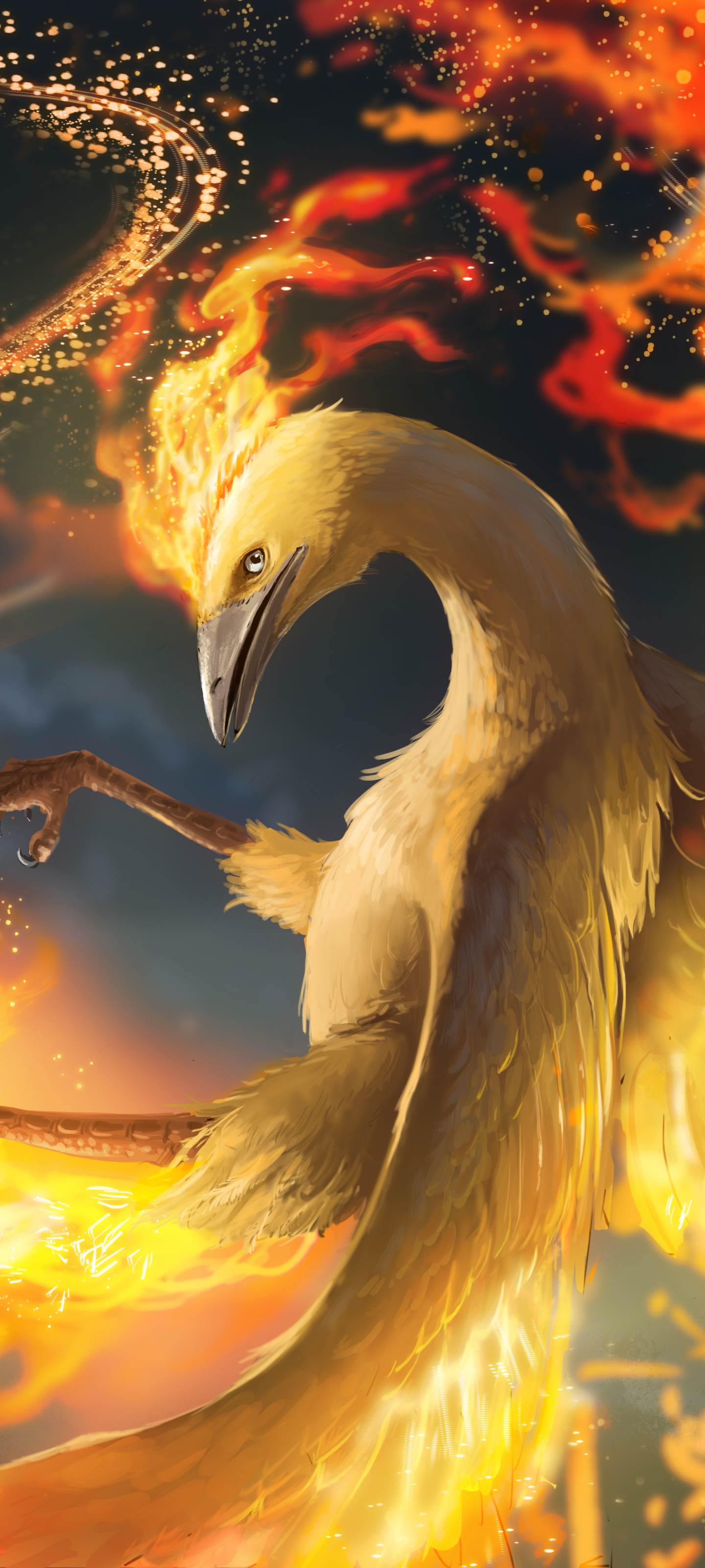 Download Glowing Neon Zapdos, Articuno, And Moltres Wallpaper