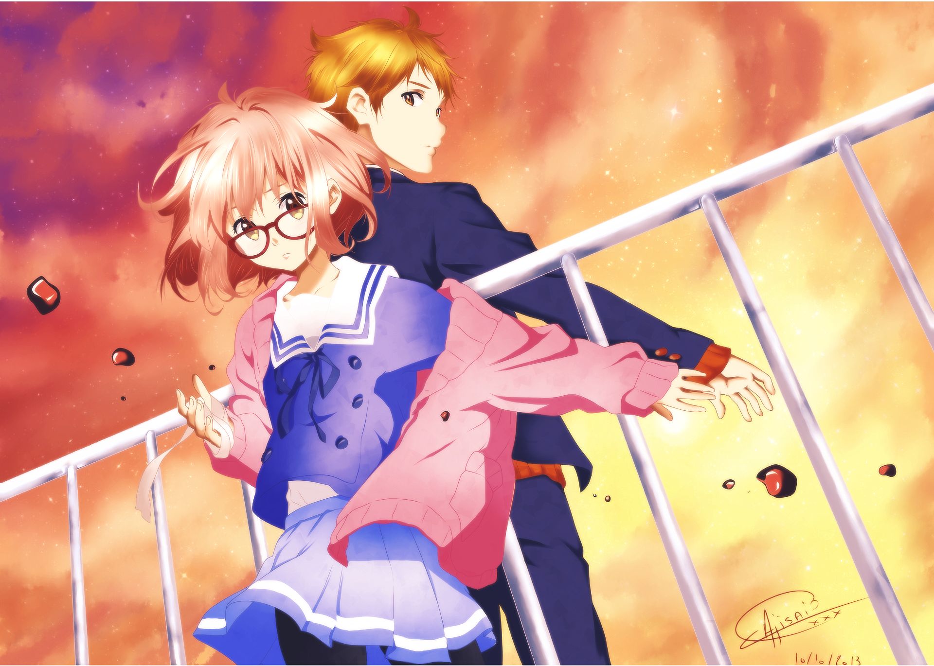 Free download, Mirai Kuriyama Beyond the Boundary Anime Akihito Kanbara  Manga, Anime transparent background PNG clipart