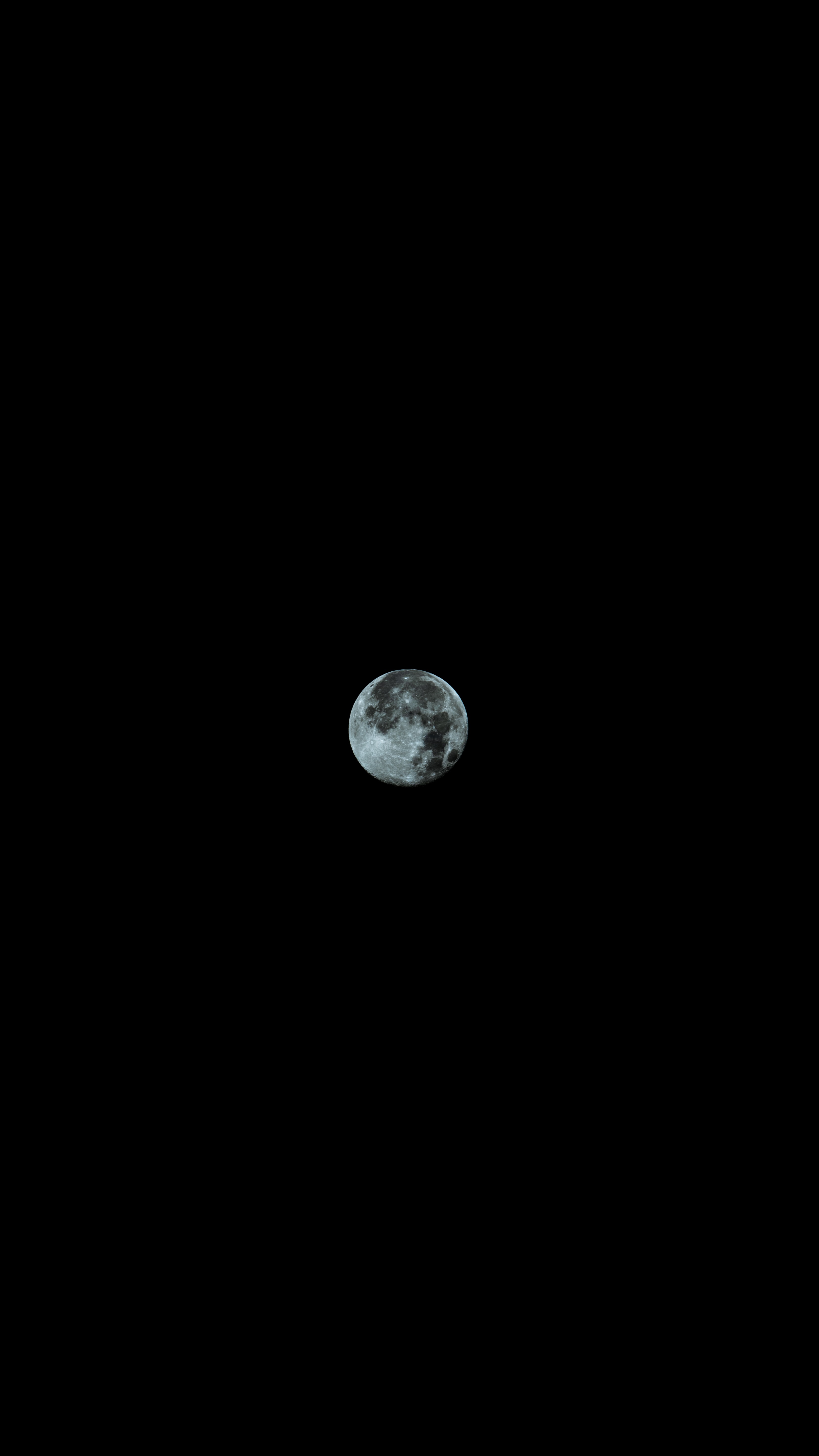 craters, black, moon, night 32K
