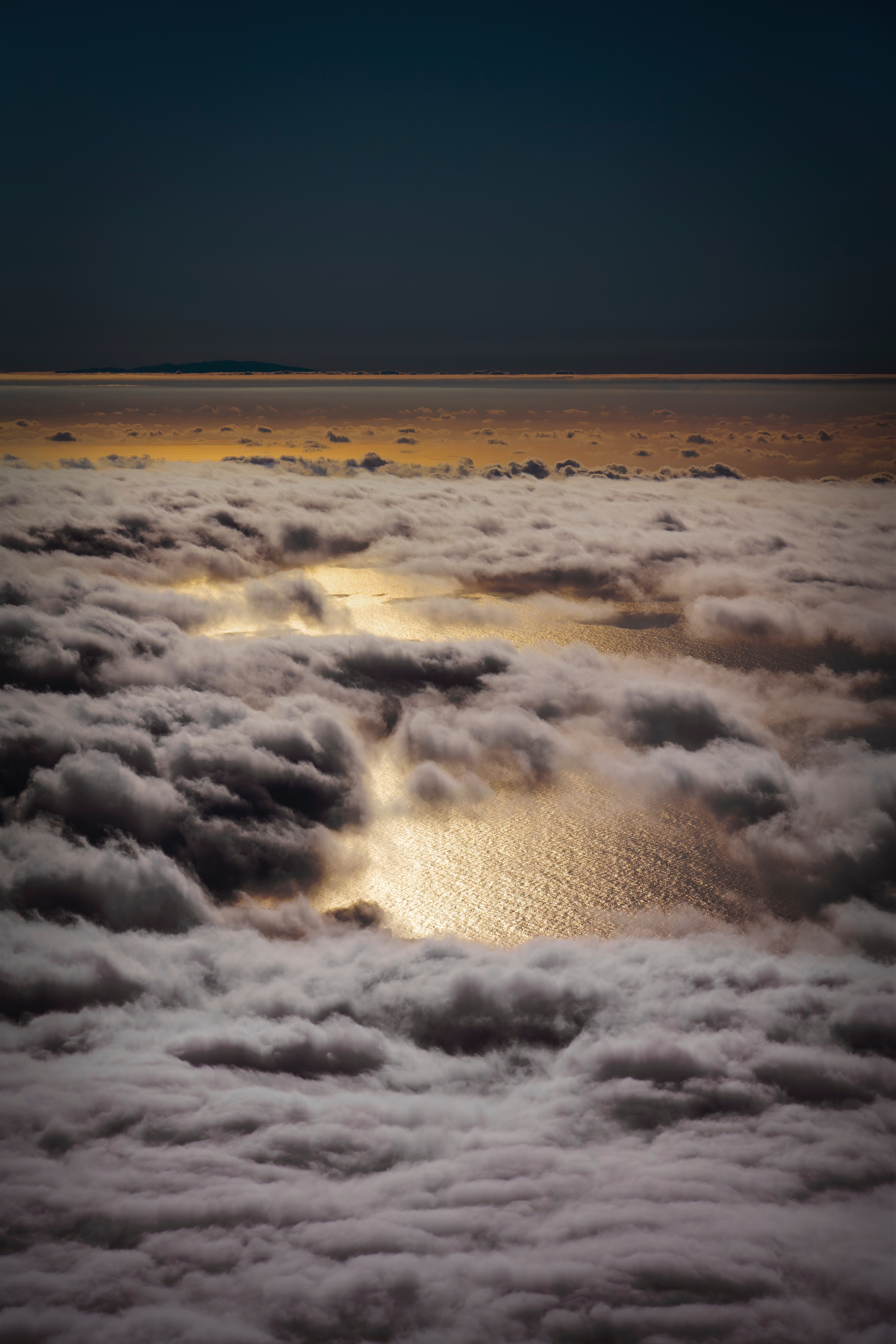 vertical wallpaper nature, sea, clouds, view from above, overview, review, height