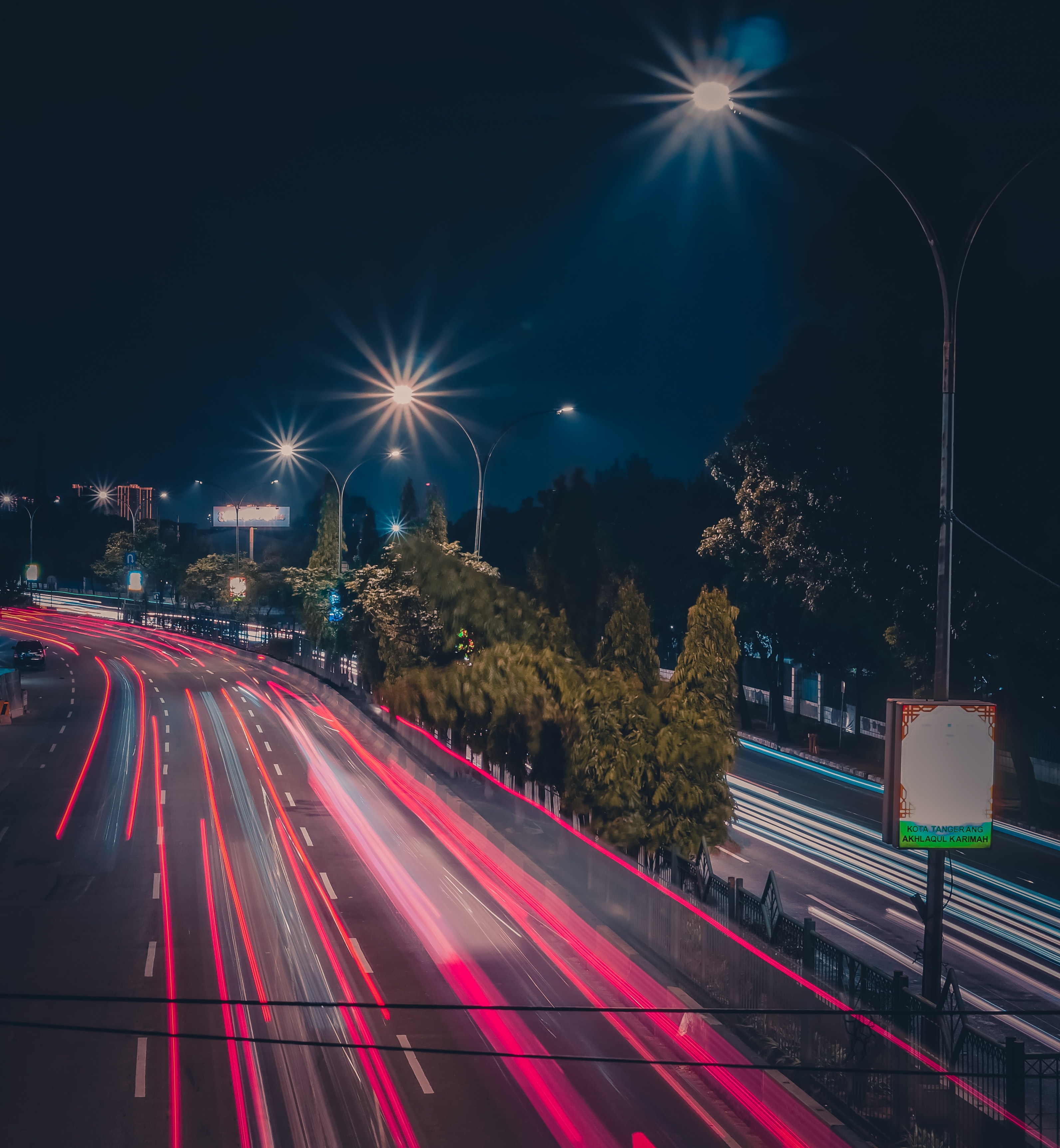 glow, cities, road, markup, lines, long exposure cell phone wallpapers