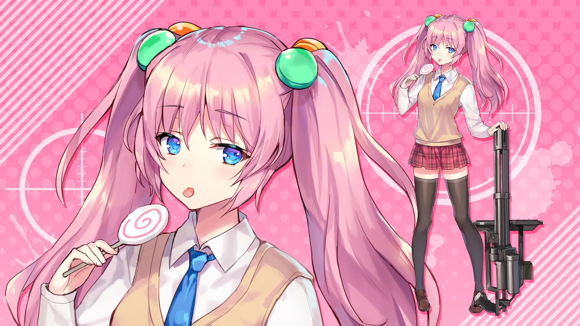 Anime girl with Lollipop