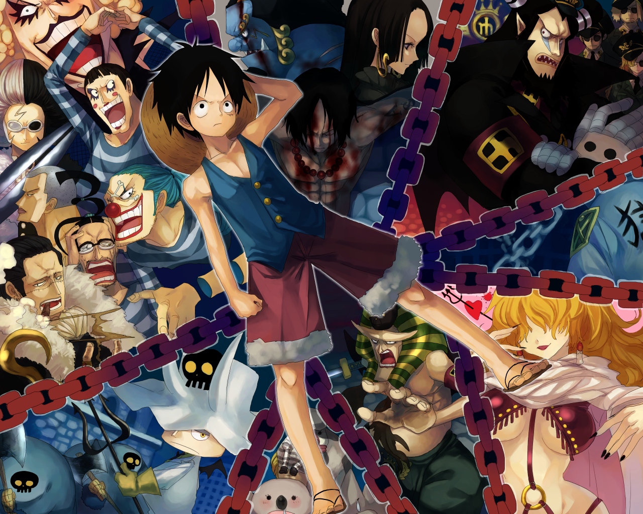 Anime One Piece 4k Ultra HD Wallpaper by RoninGFX