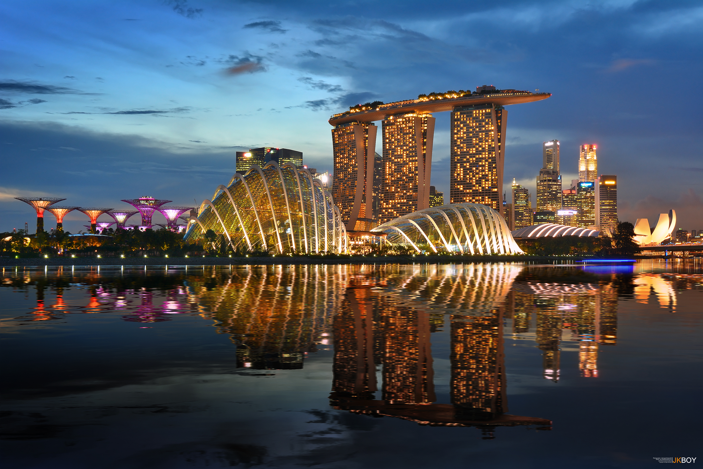 singapore, man made, marina bay sands, reflection, cities