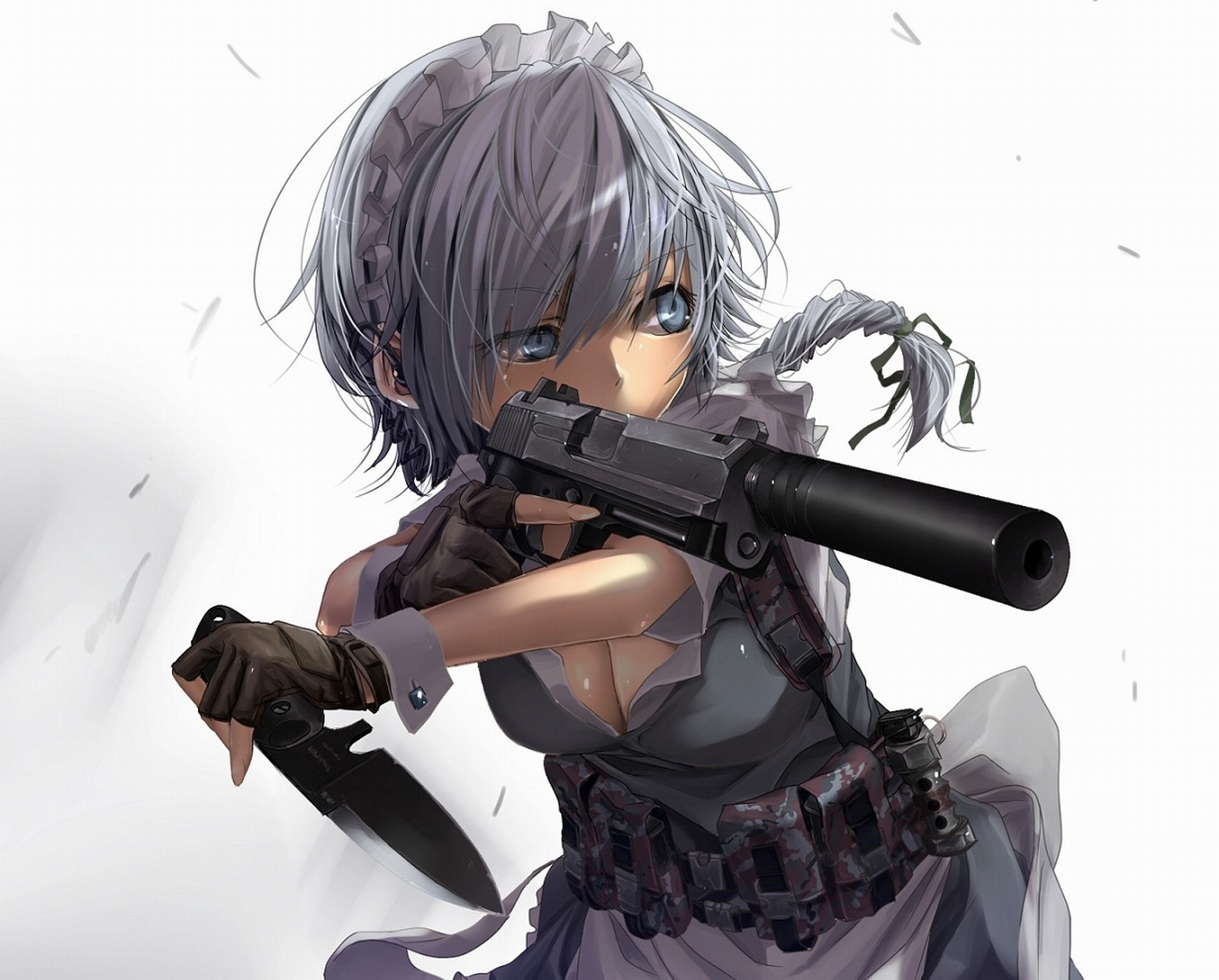 Sakuya Izayoi with Gun